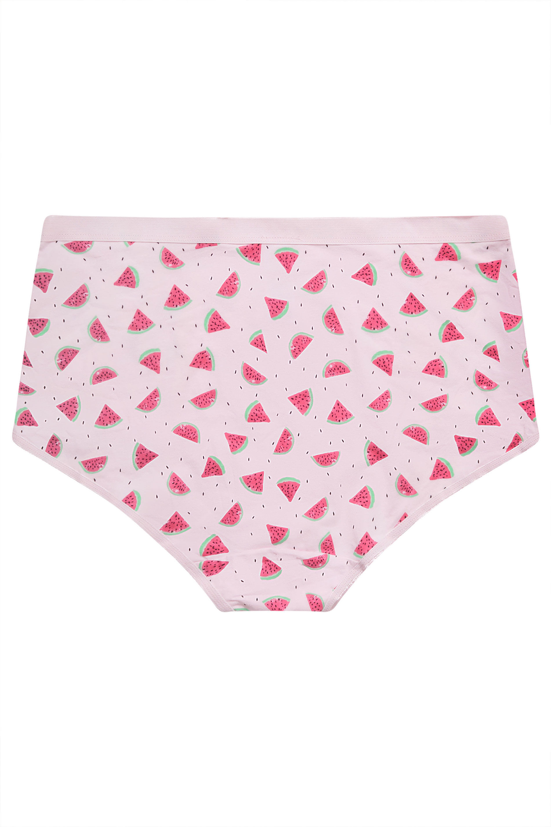 YOURSET 5 PACK Plus Size Pink Watermelon Print Full Briefs | Yours Clothing 7