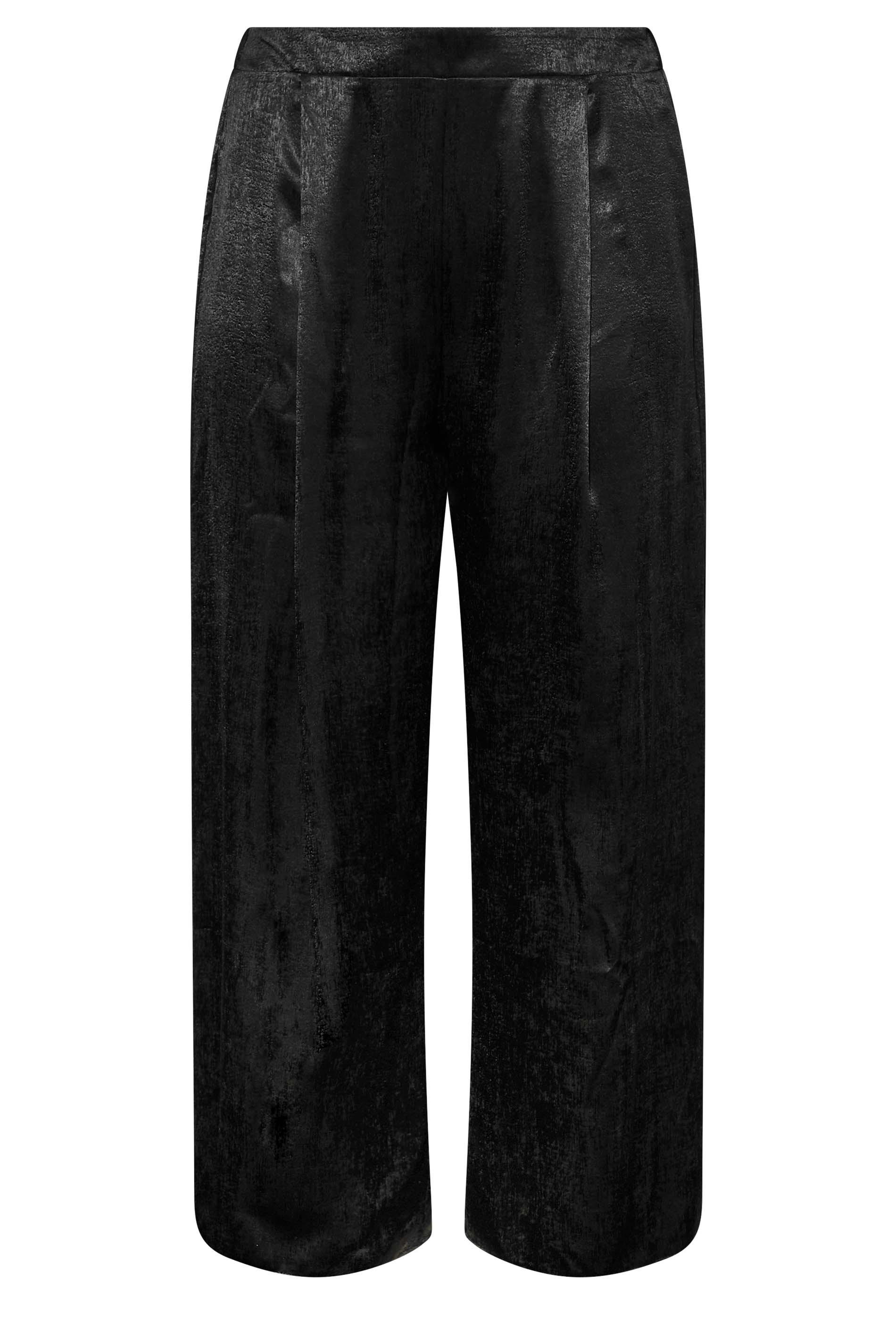 Black Satin Pants Plus Size