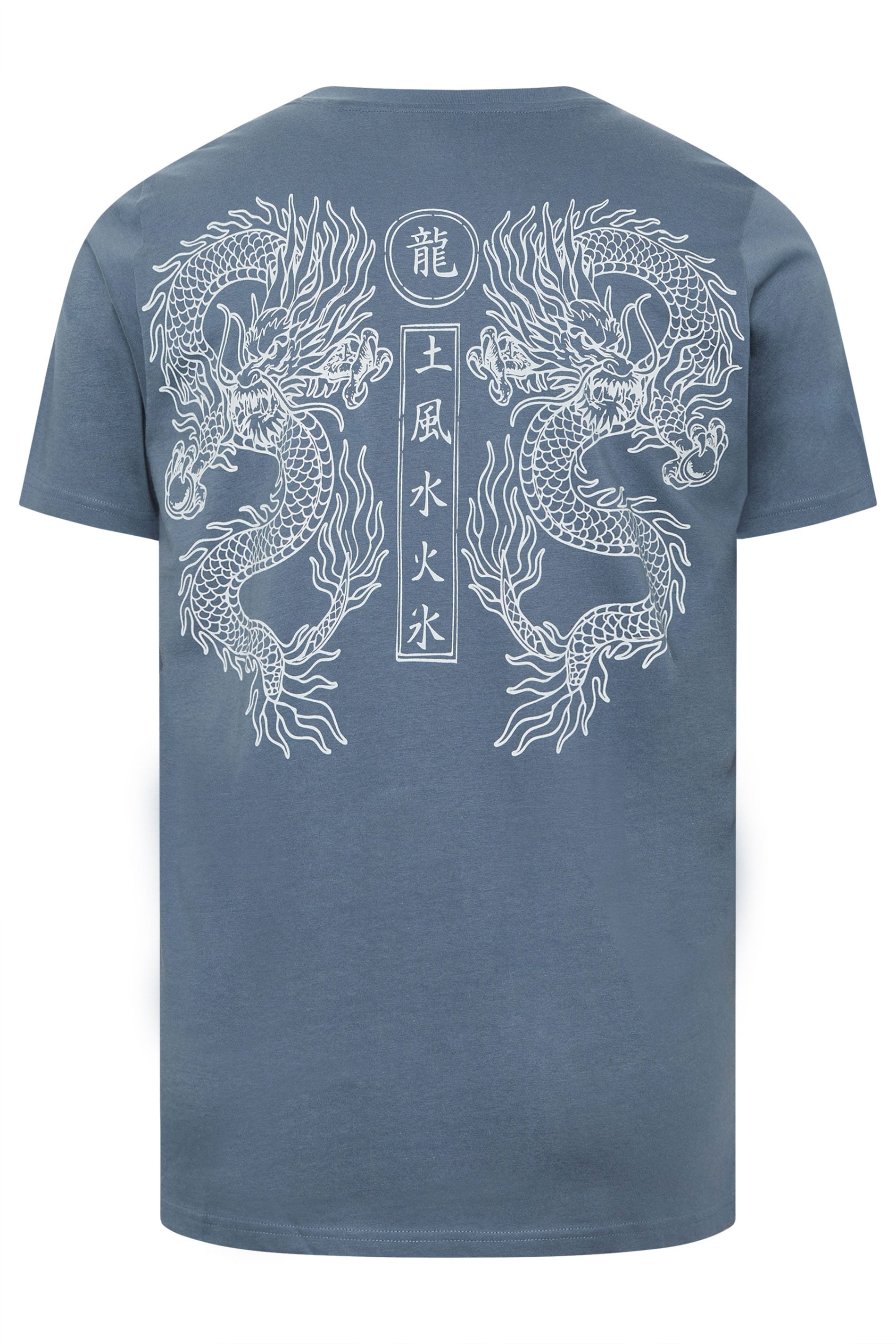 BadRhino Big & Tall Blue Dragon Graphic T-Shirt | BadRhino 9