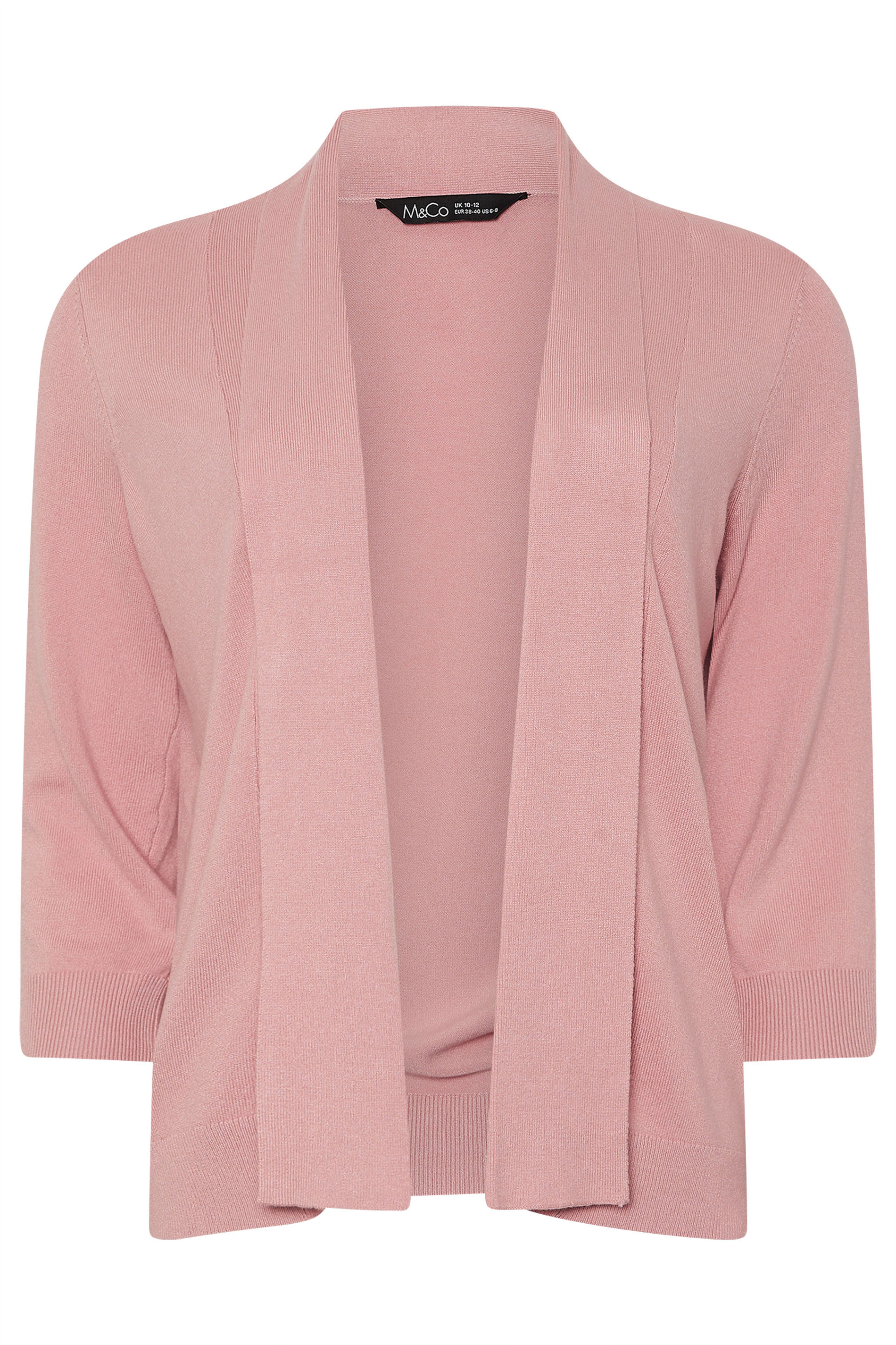 M&Co Blush Pink Shawl Collar Cardigan | M&Co 5
