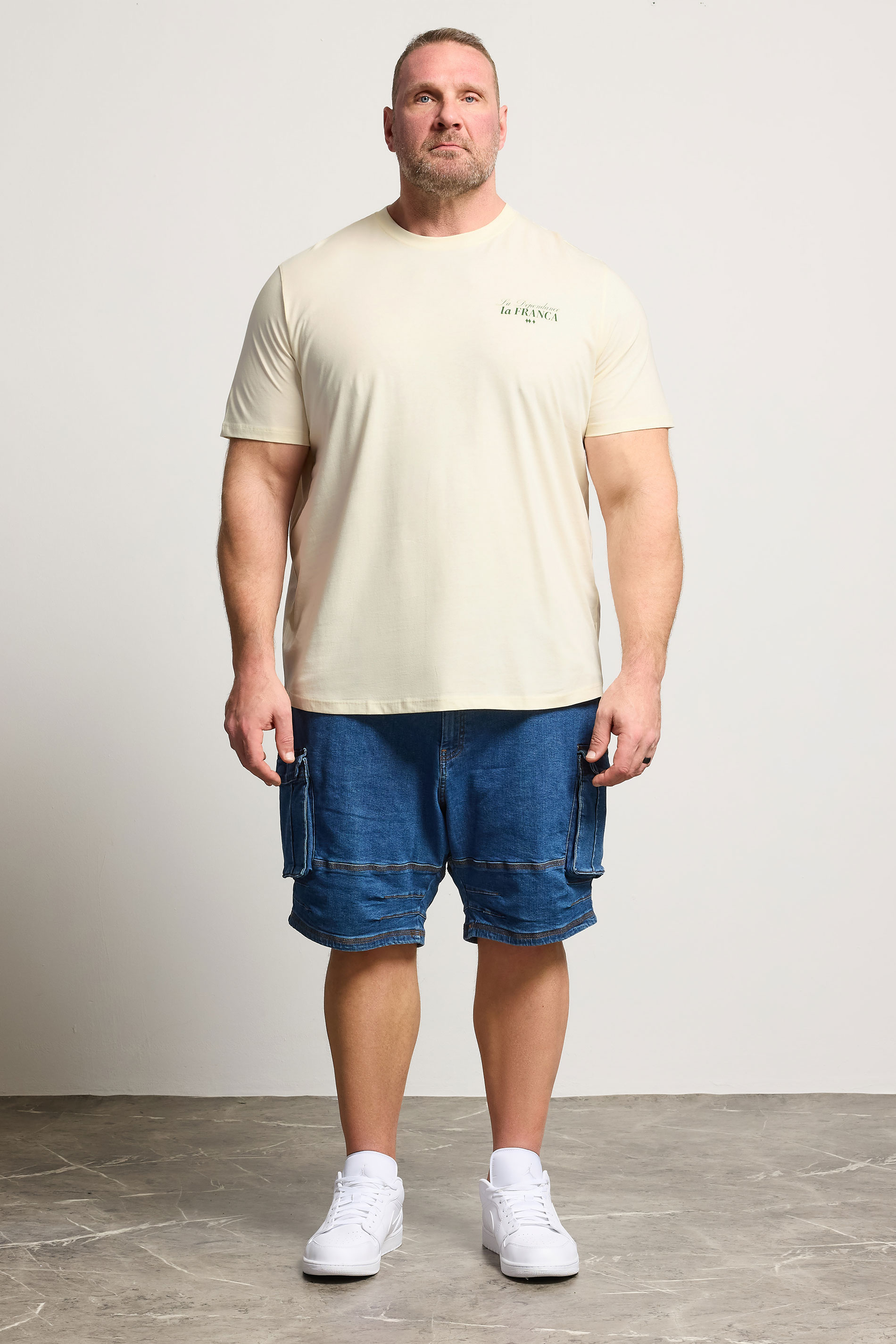 JACK & JONES Big & Tall Antique White Island Graphic T-Shirt | BadRhino 1