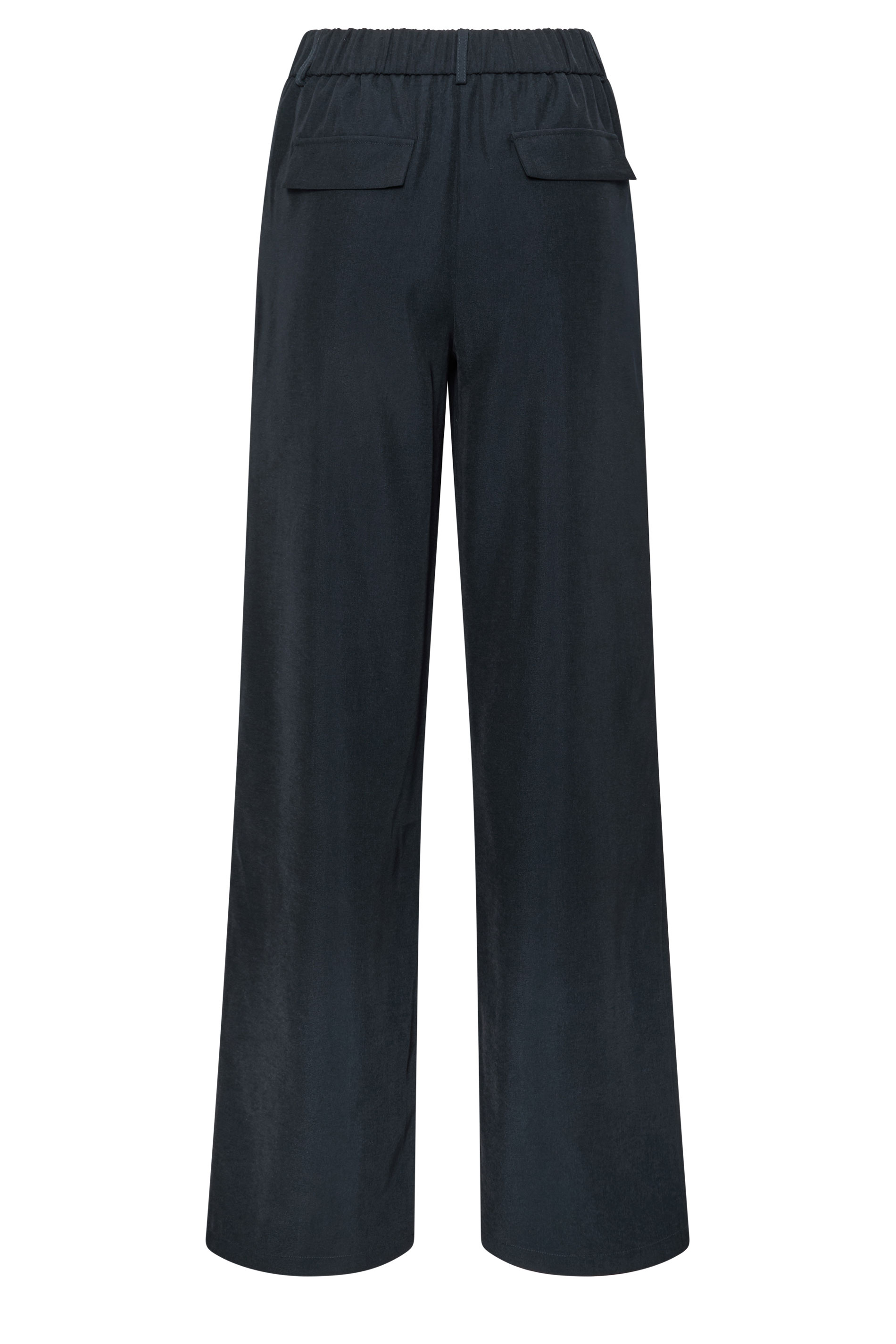 LTS Tall Women's Navy Blue Pleated Wide Leg Trousers | Long Tall Sally 2