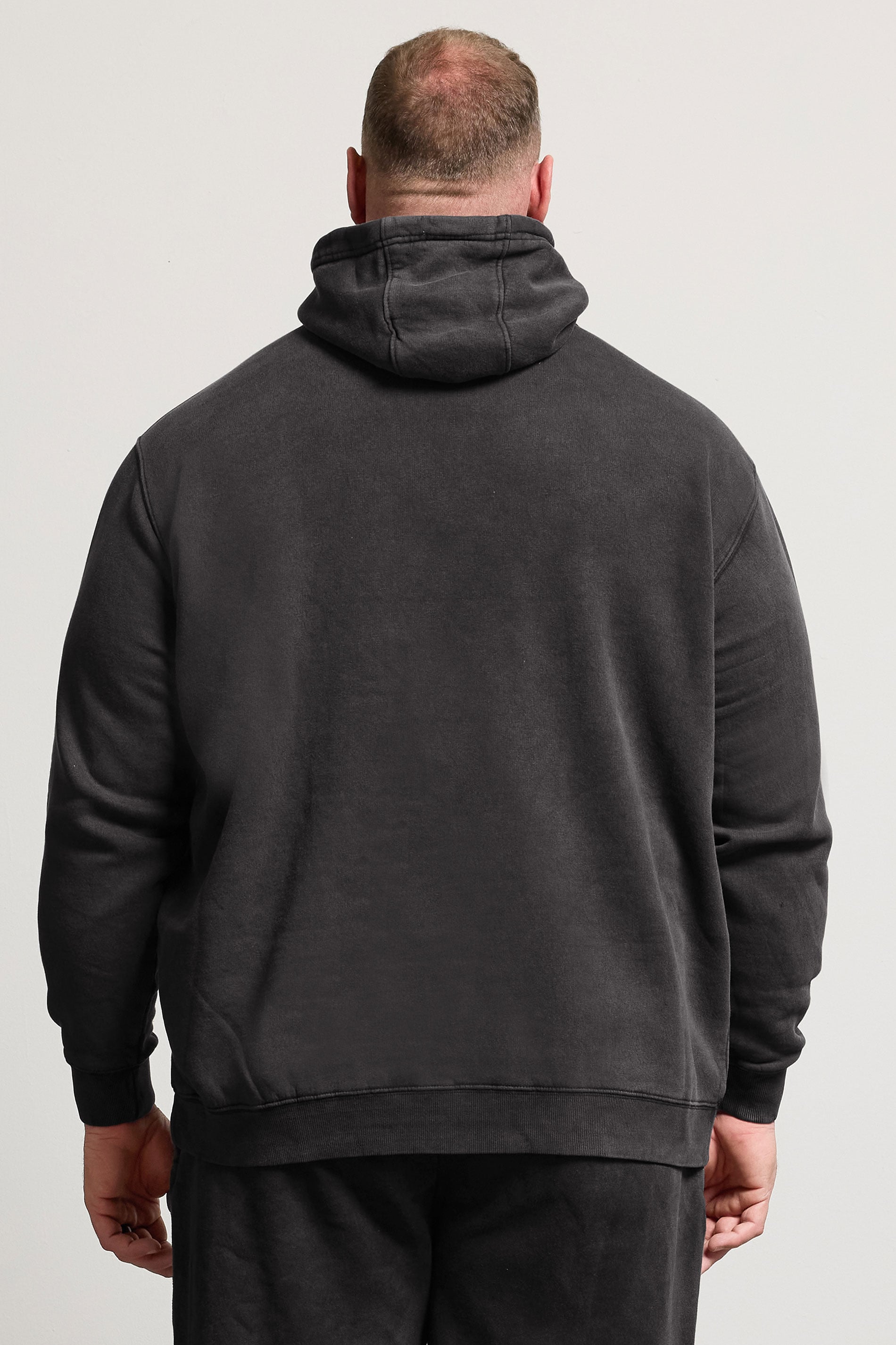 BadRhino Big & Tall Black Sun Bleached Hoodie | BadRhino 4