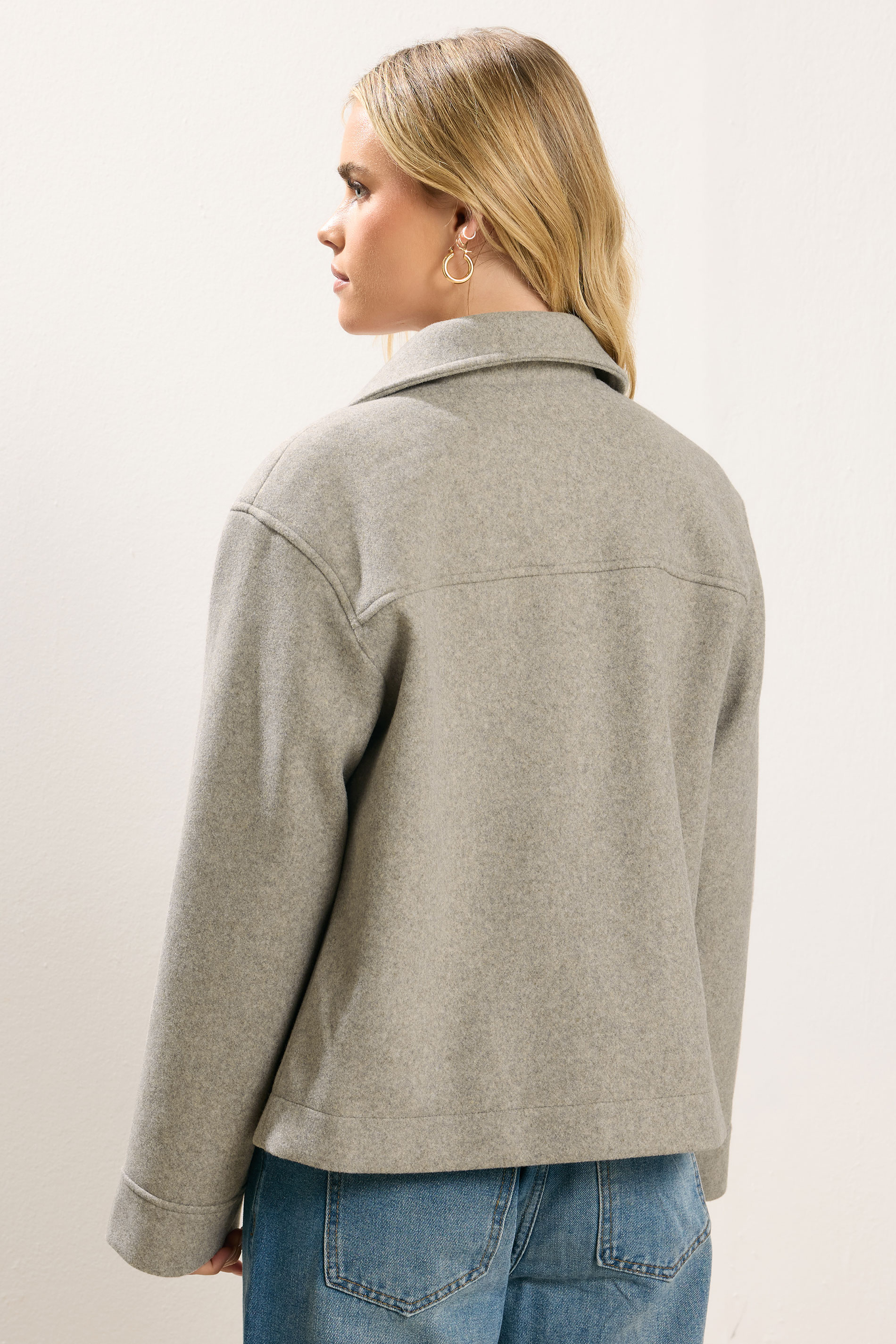 PixieGirl Petite Women's Natural Brown Brushed Jacket | PixieGirl 2