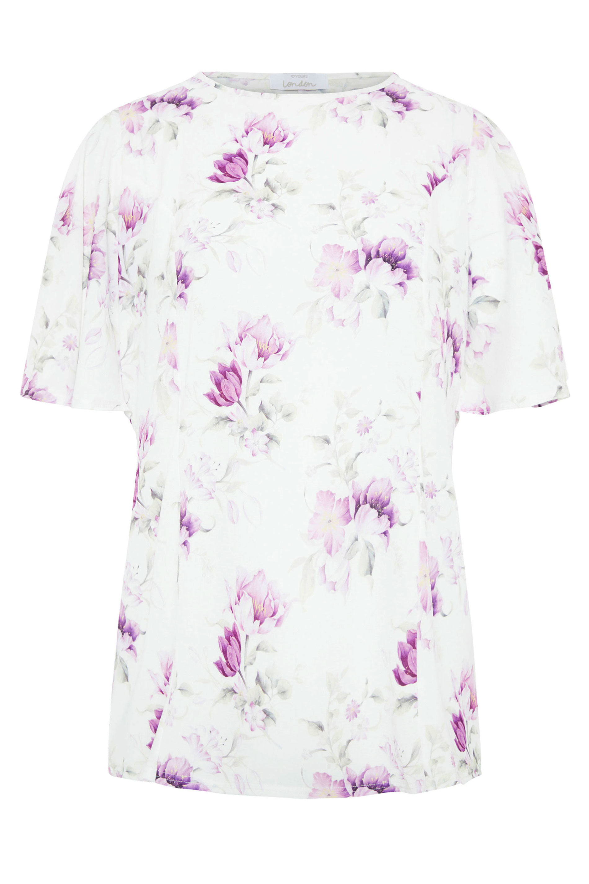YOURS LONDON White Floral Blouse | Yours Clothing