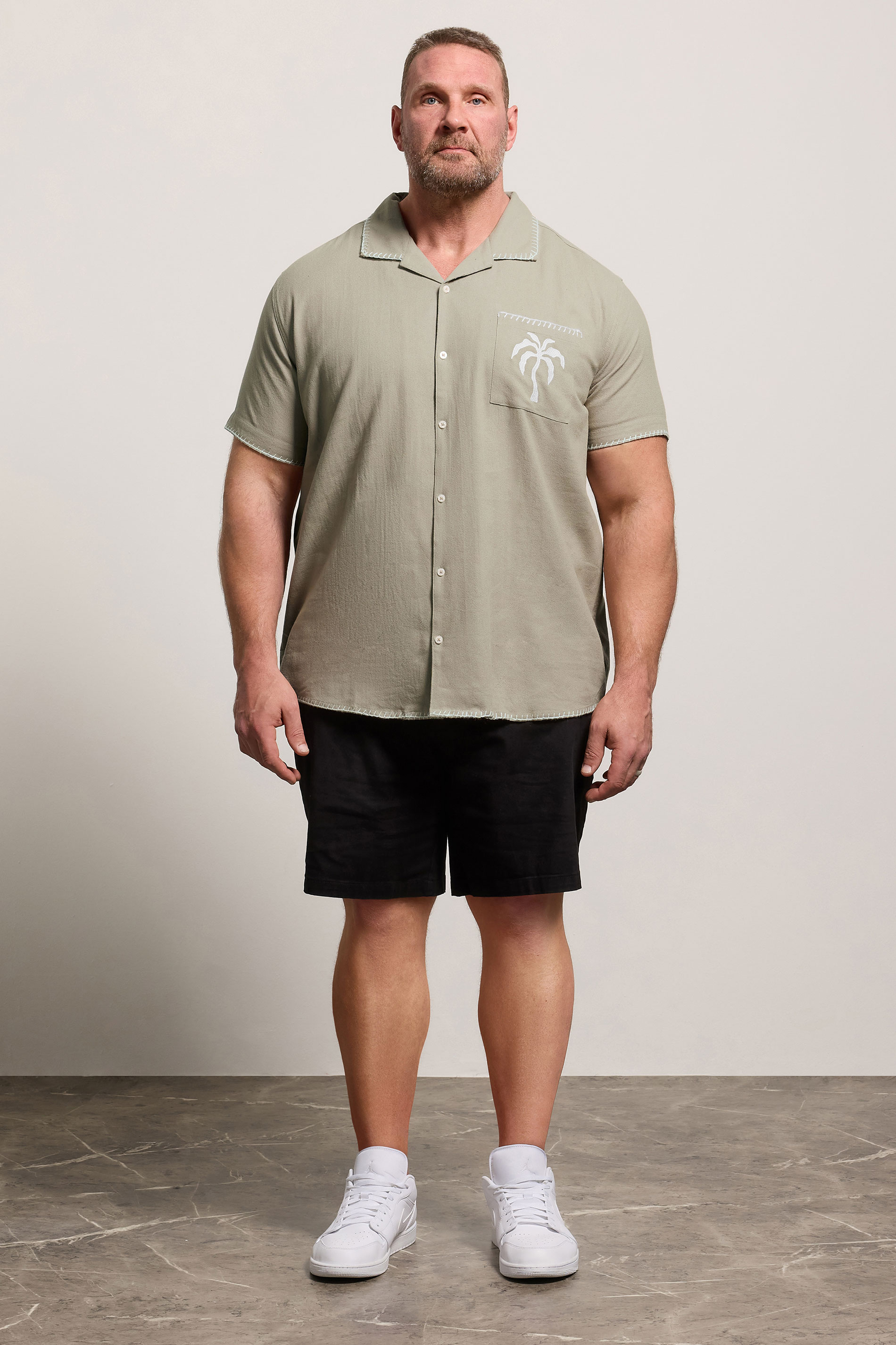 BadRhino Big & Tall Brown Heavyweight Embroidered Shirt | BadRhino  2