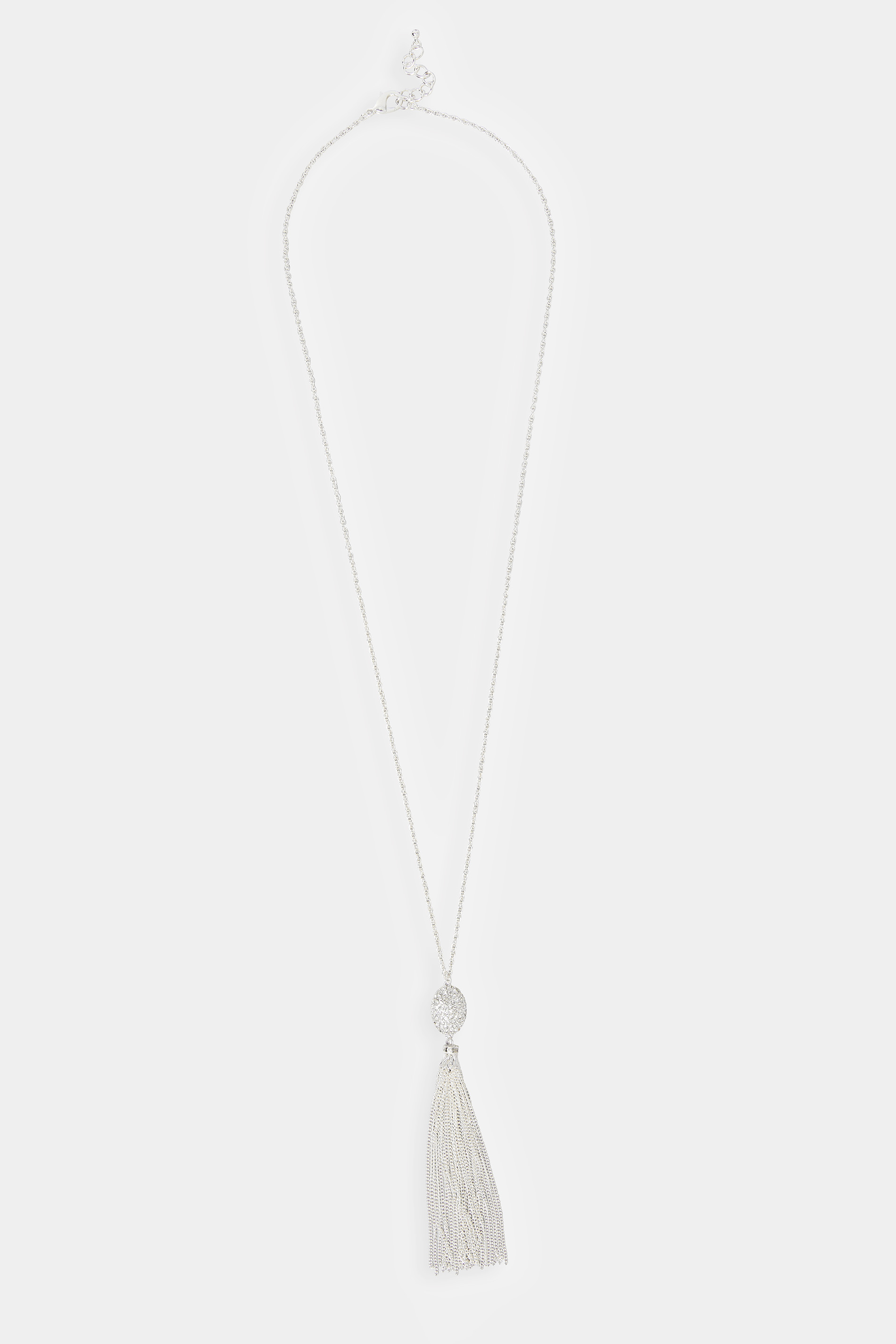 Silver Tone Tassel Necklace | Yours Clothing 2