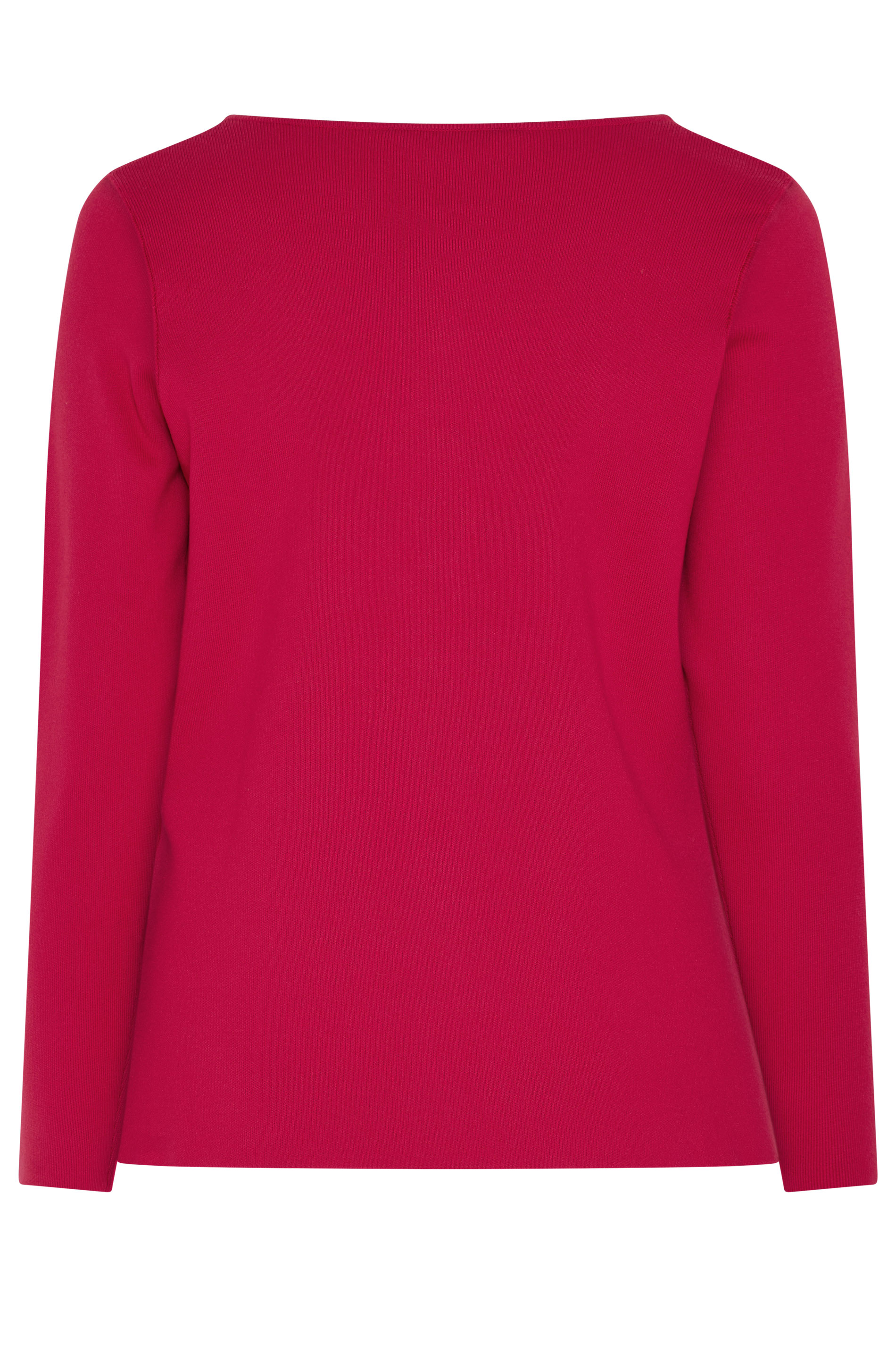 LIMITED COLLECTION Plus Size Cobalt Red Compacted Knit Cardigan | Yours Clothing 7