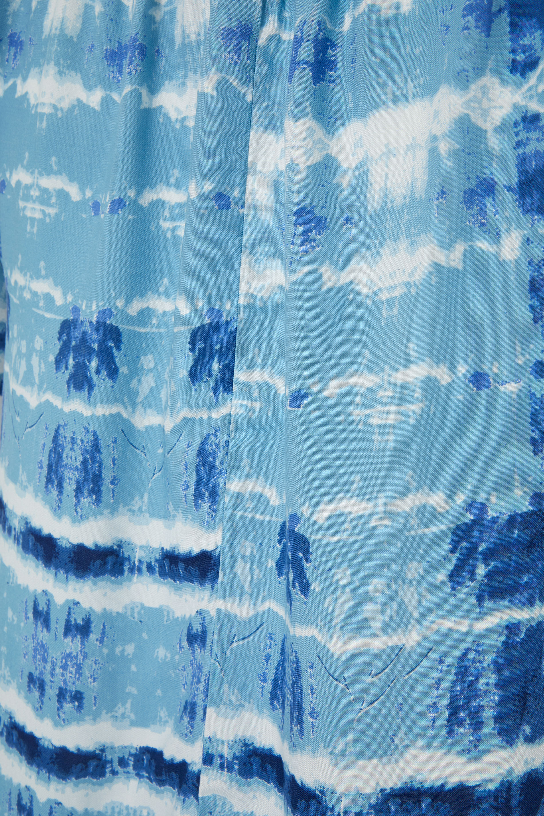 Grande taille  Tops Grande taille  Tuniques | Tunique Bohème Bleue Style Tie & Dye - CD32319