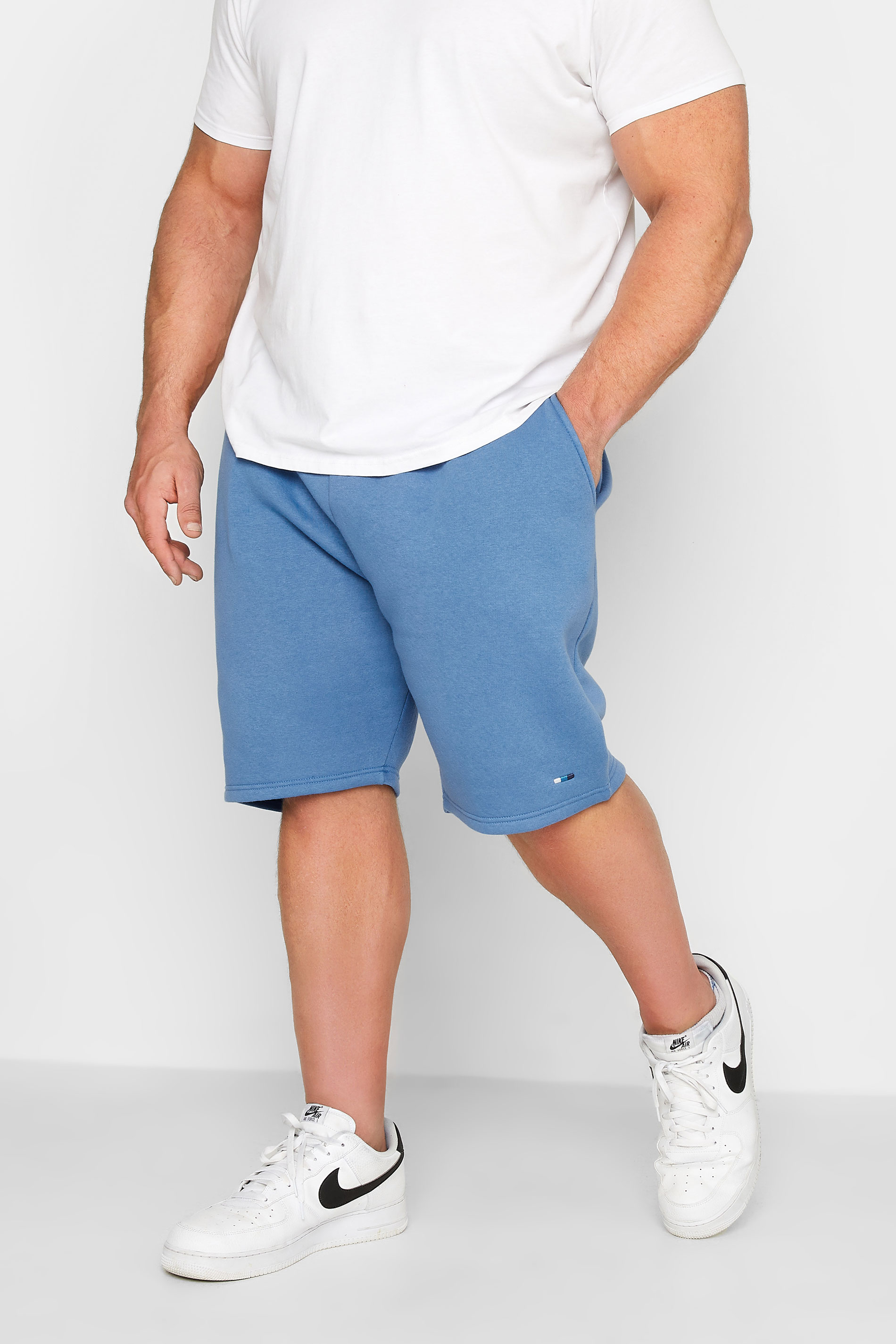 BadRhino Big & Tall Light Blue Essential Jogger Shorts| BadRhino 1