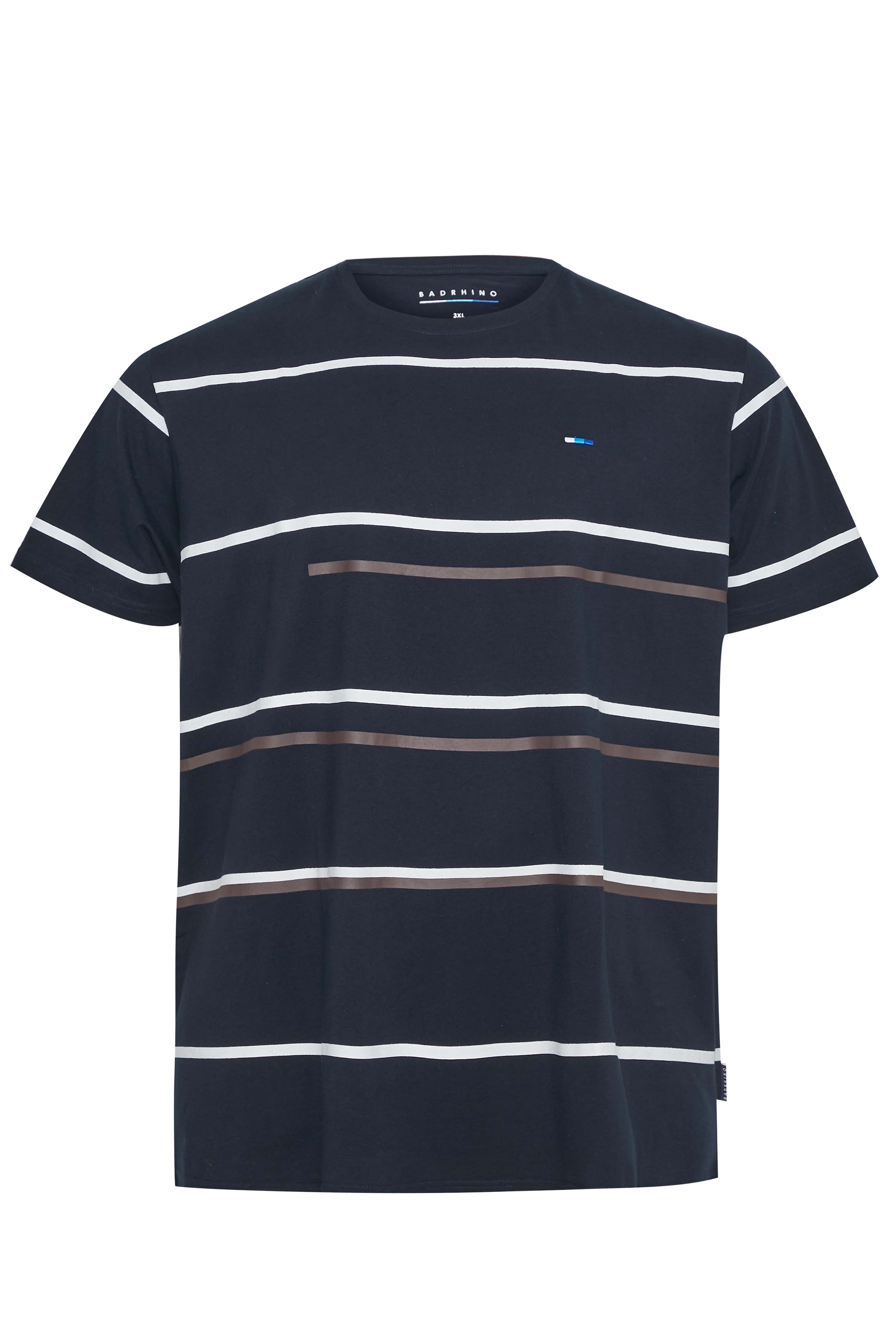 BadRhino Big & Tall Navy Blue Multi Stripe T-Shirt_X.jpg