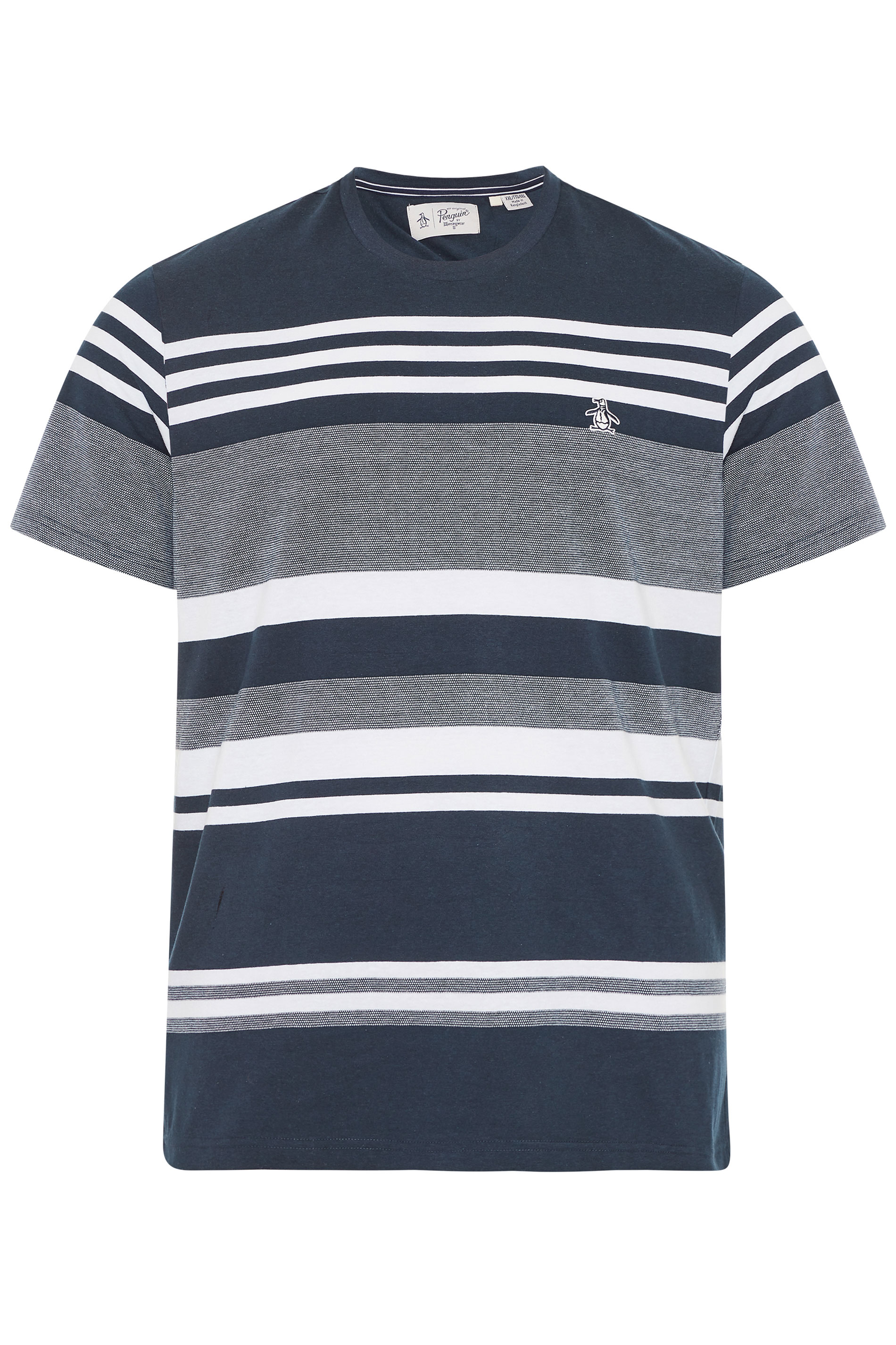 PENGUIN MUNSINGWEAR Navy Stripe T-Shirt | BadRhino