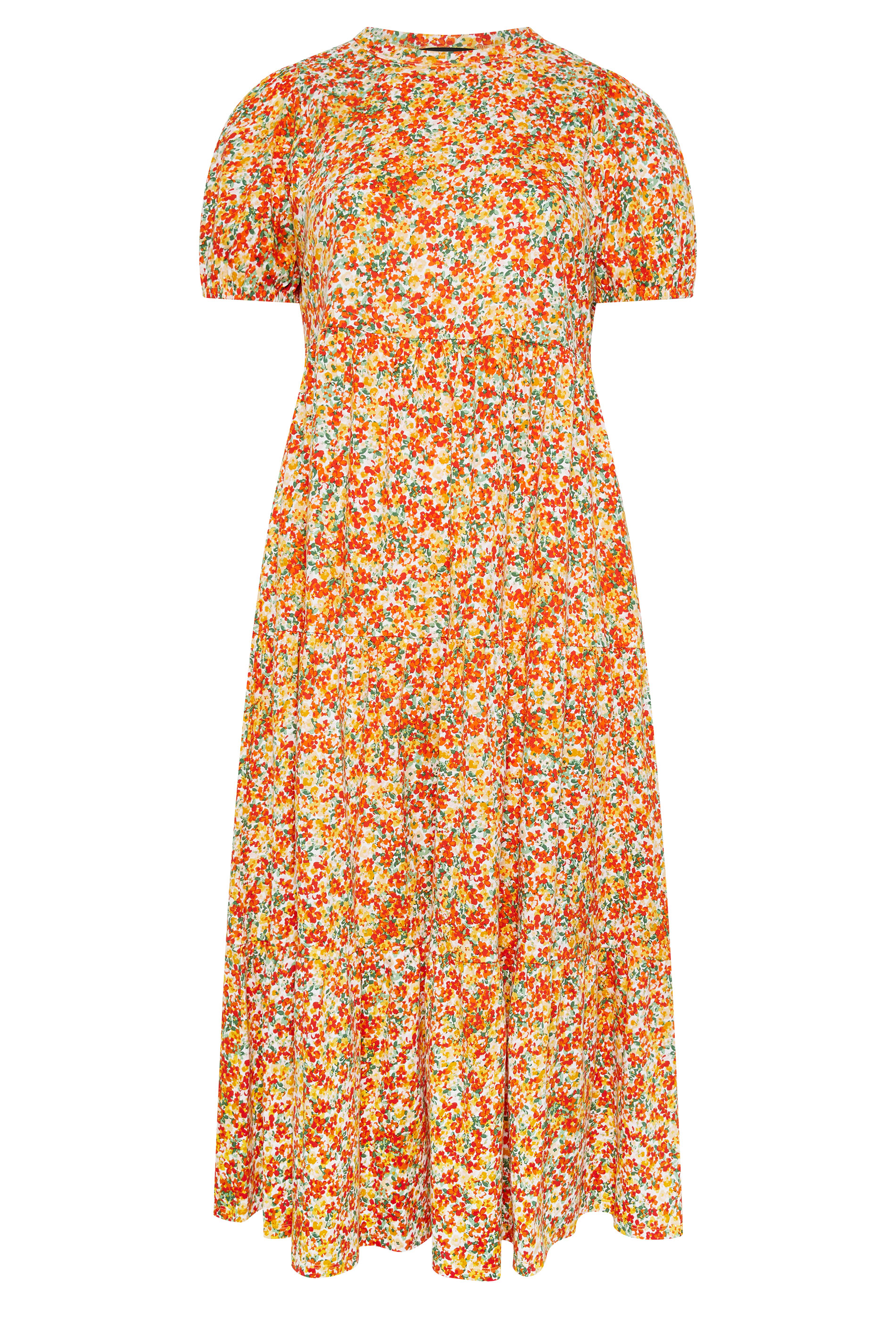 YOURS Plus Size Yellow Floral Summer Dress | Yours Clothing 5