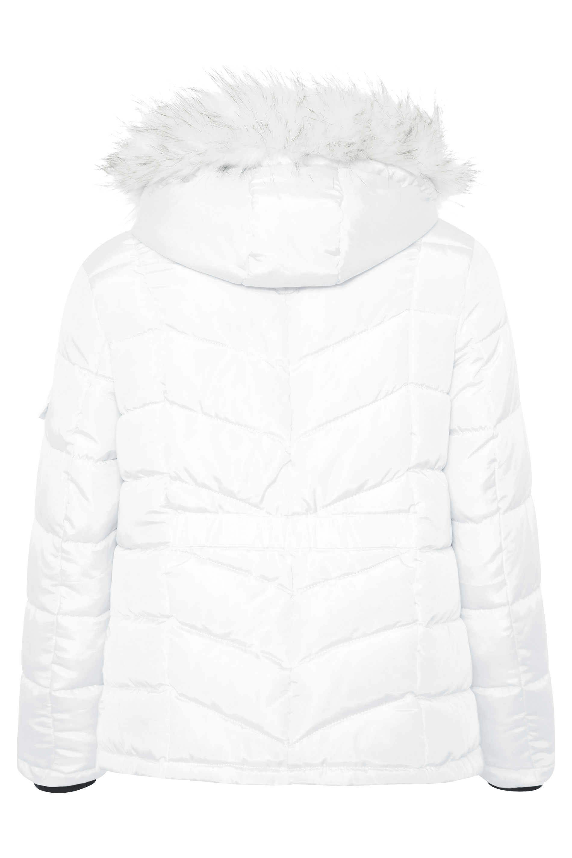 White Padded Puffer Coat Yours Clothing