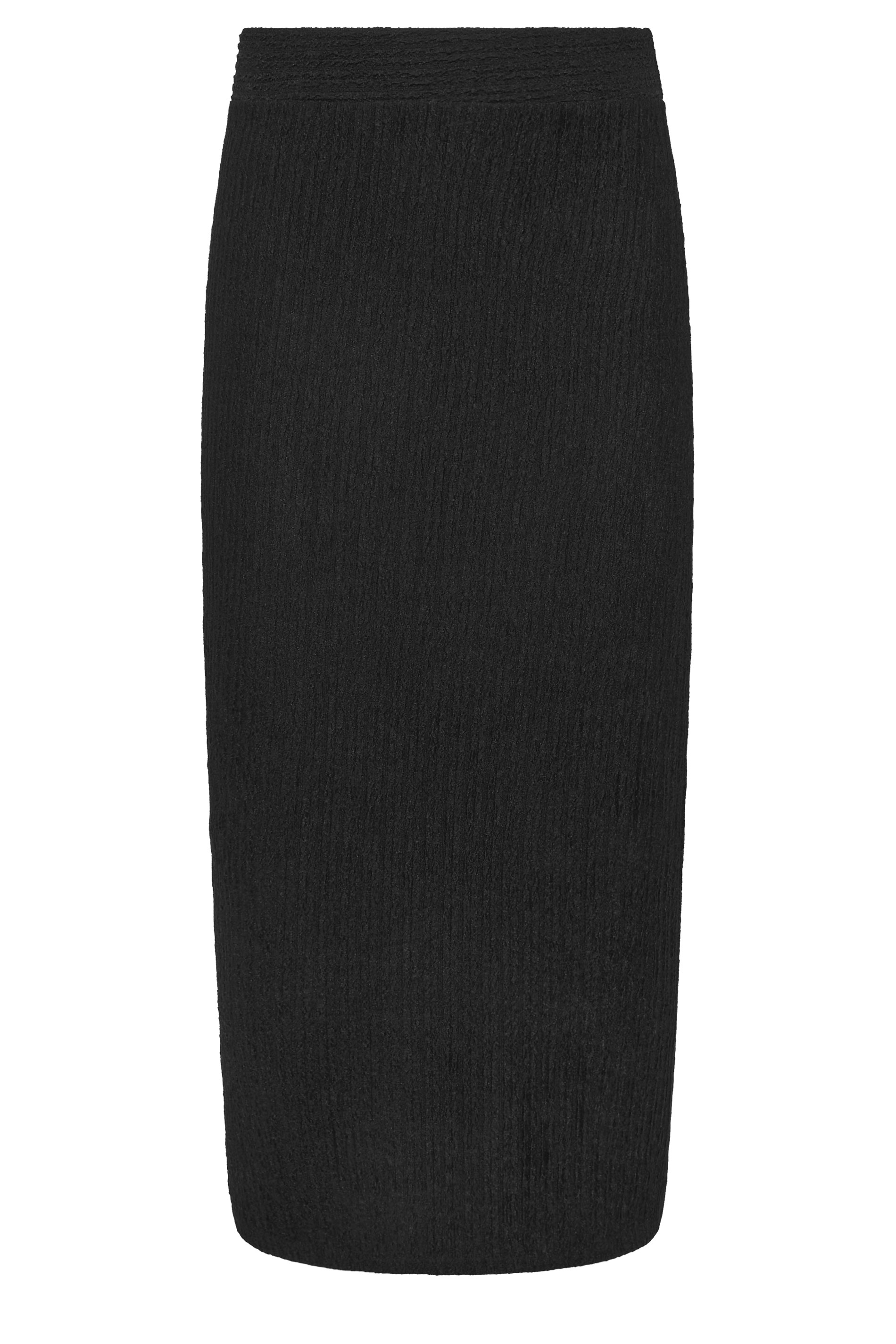 LTS Tall Women's Black Textured Midi Skirt | Long Tall Sally 6