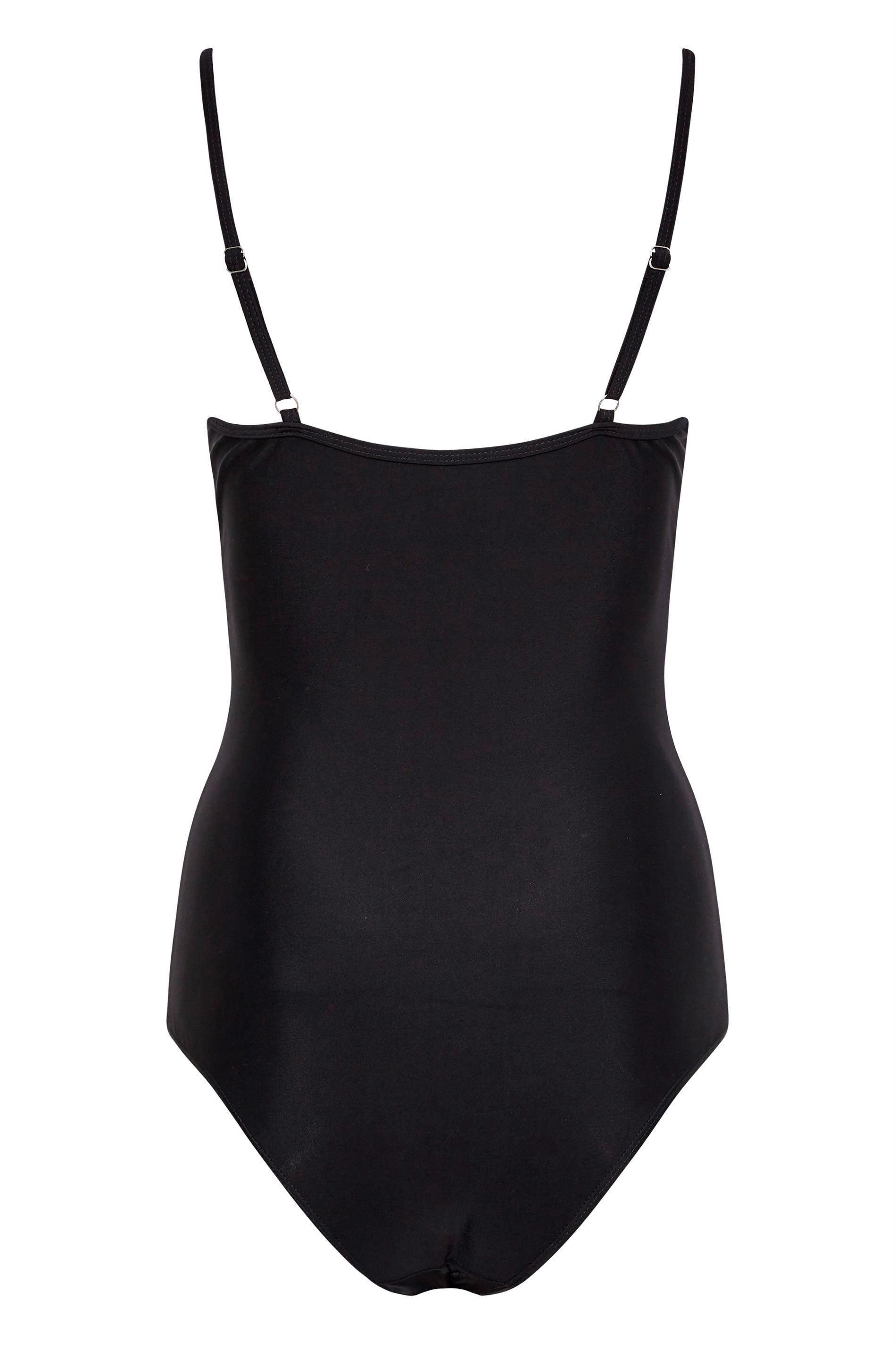 LTS Tall Women's Black Strappy Swimsuit | Long Tall Sally