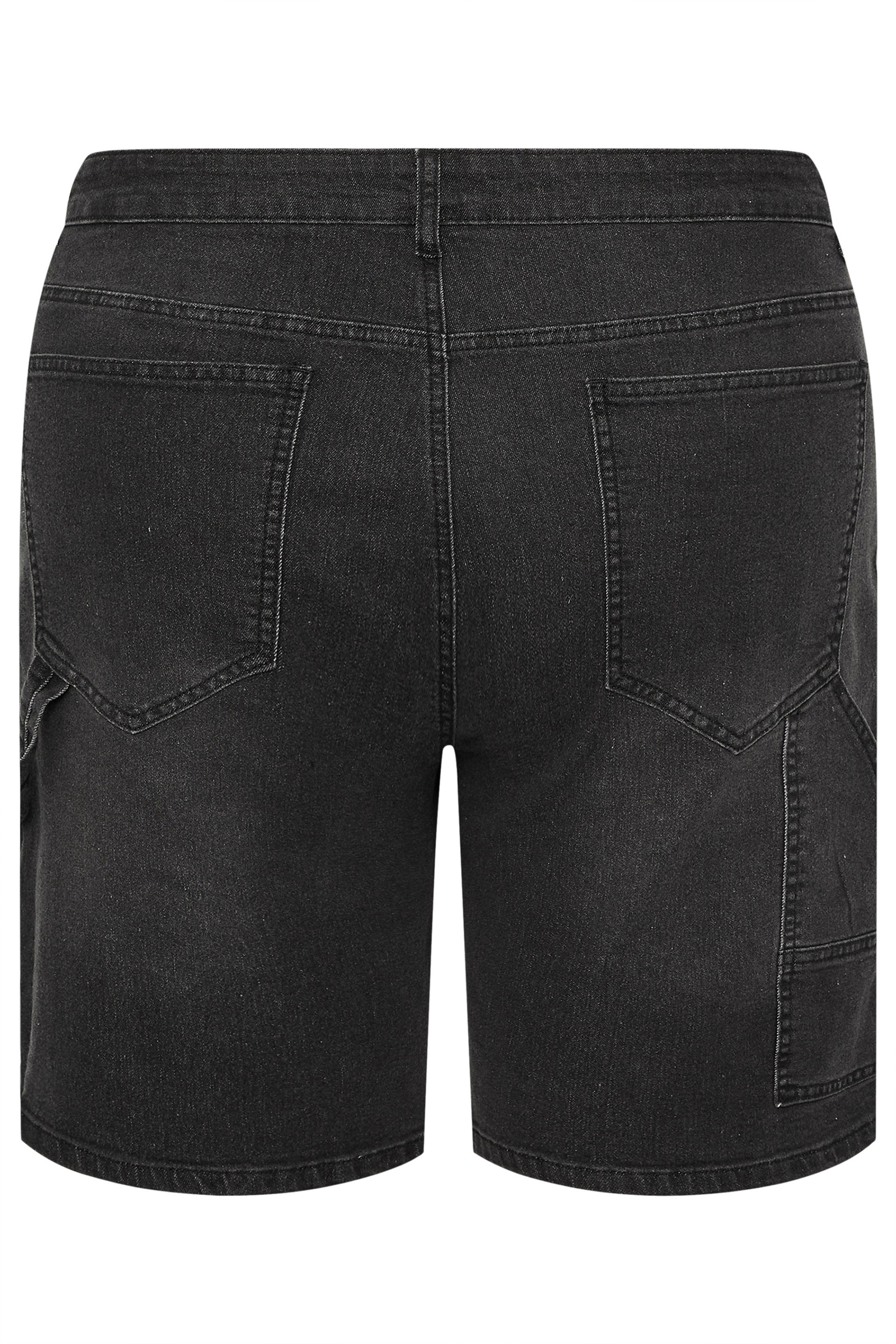 BadRhino Big & Tall Black Wash Carpenter Shorts | BadRhino 9