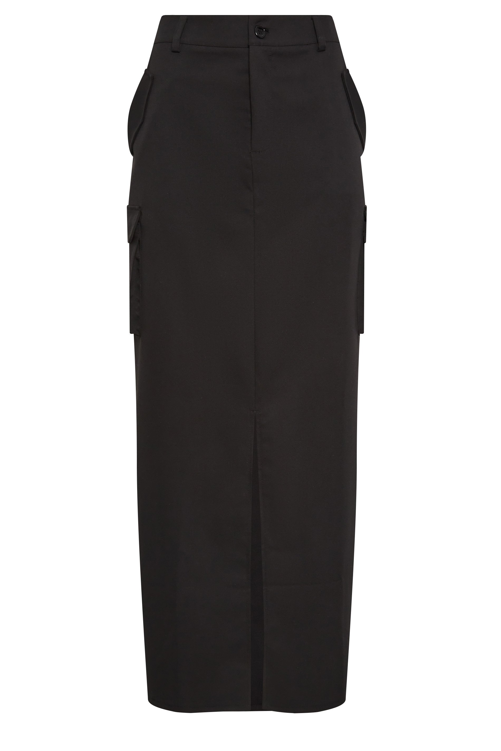 LTS Tall Black Tailored Utility Maxi Skirt | Long Tall Sally 6
