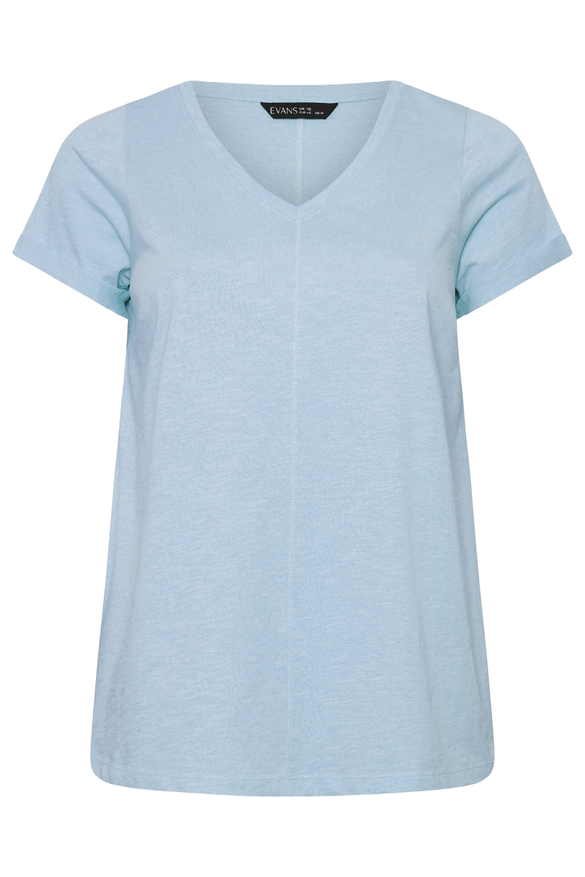EVANS ESSENTIAL 4 Pack Pink & Blue T-Shirts | Evans 12
