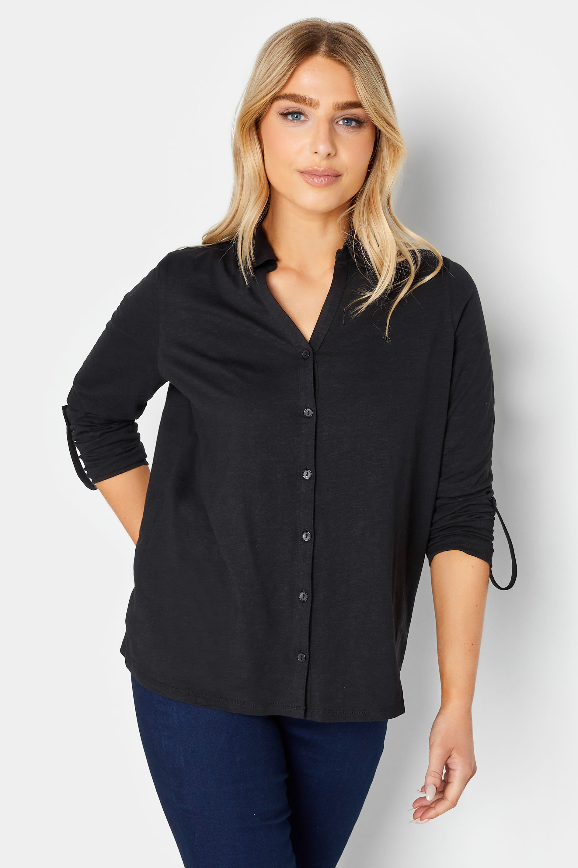 M&Co Black Cotton Shirt | M&Co 1