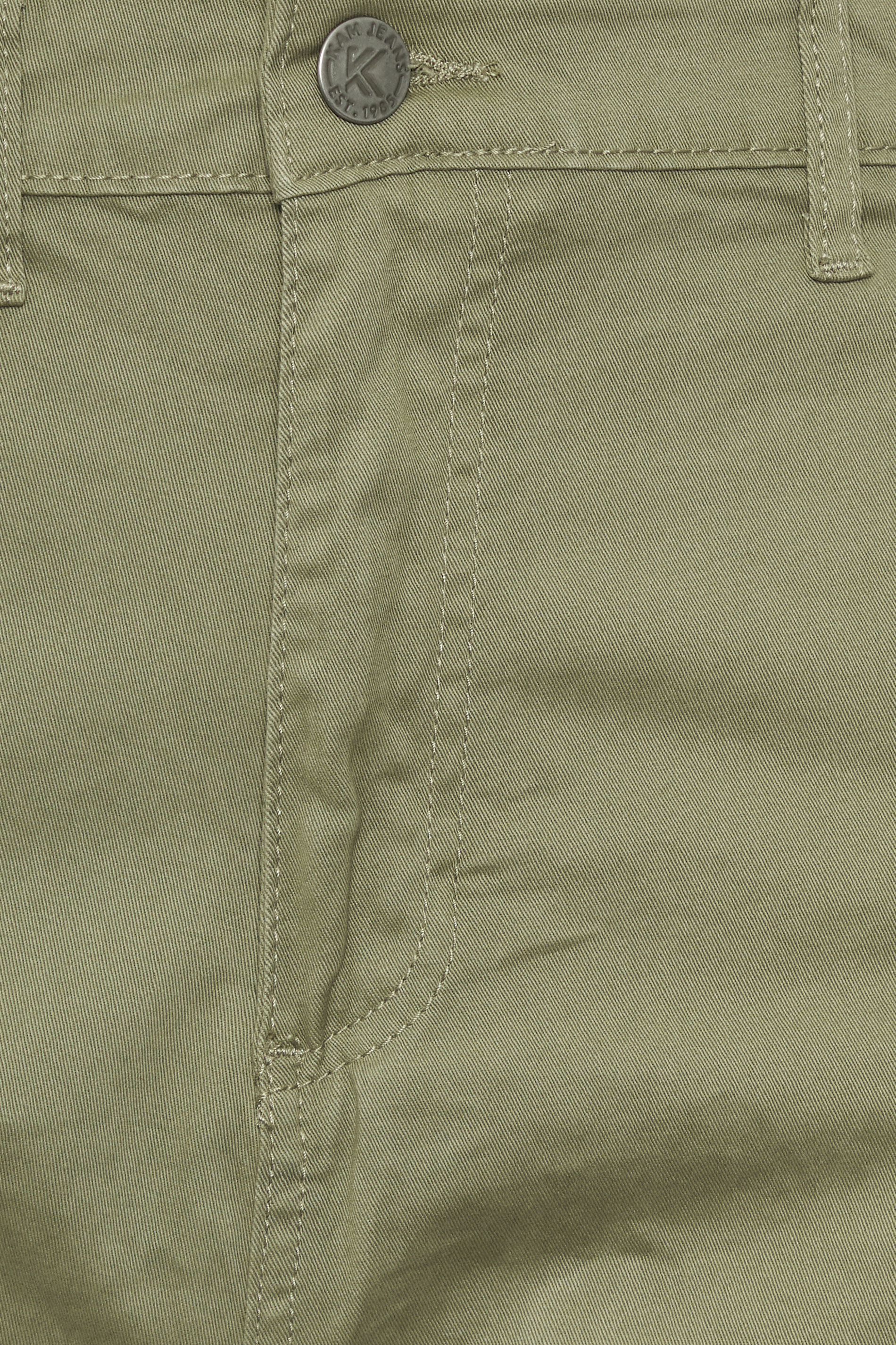 KAM Big & Tall Neutral Green Chino Trousers | BadRhino 5