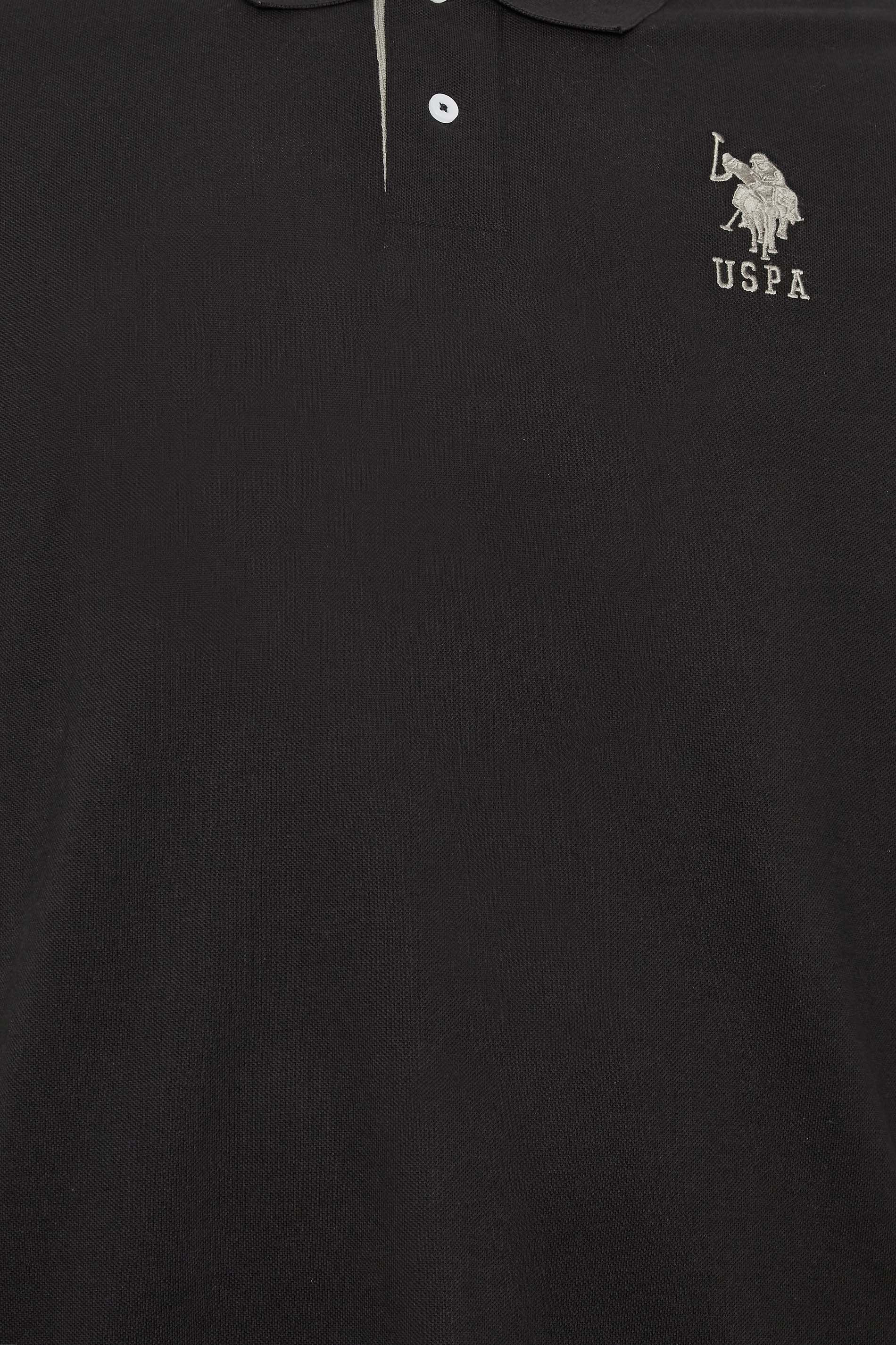 U.S. POLO ASSN. Big & Tall Black Player 3 Polo Shirt | BadRhino 3