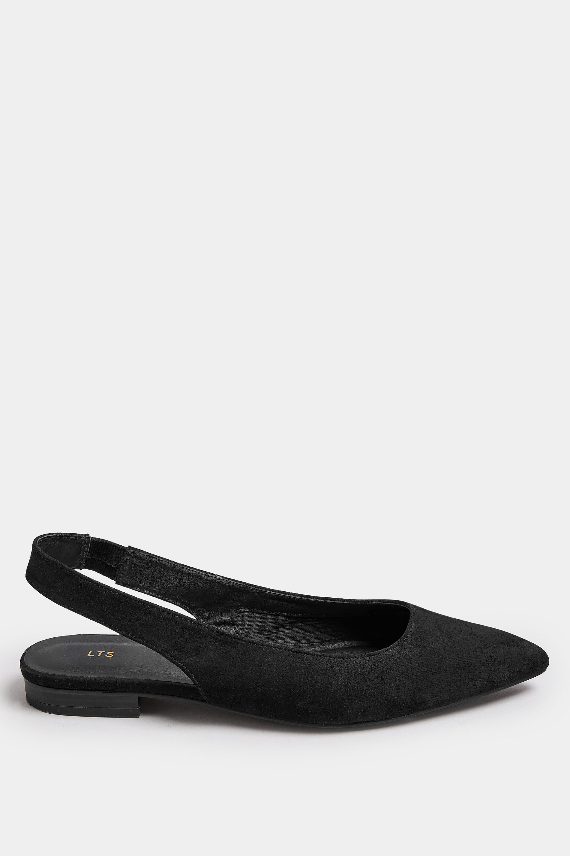 LTS Black Slingback Point Pumps In Standard Fit | Long Tall Sally 3