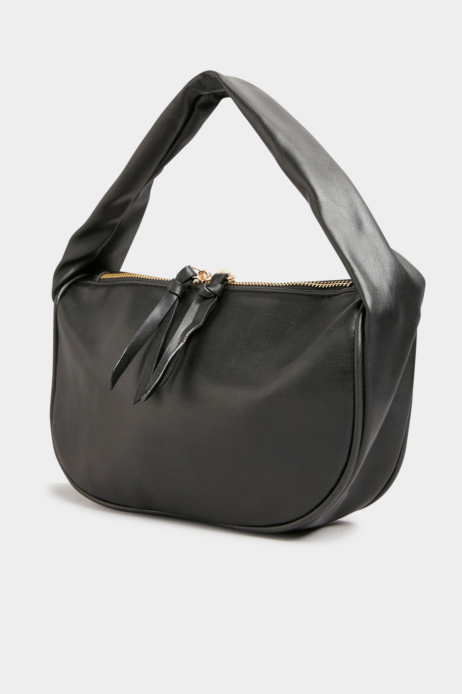 Black Slouch Handle Bag 1