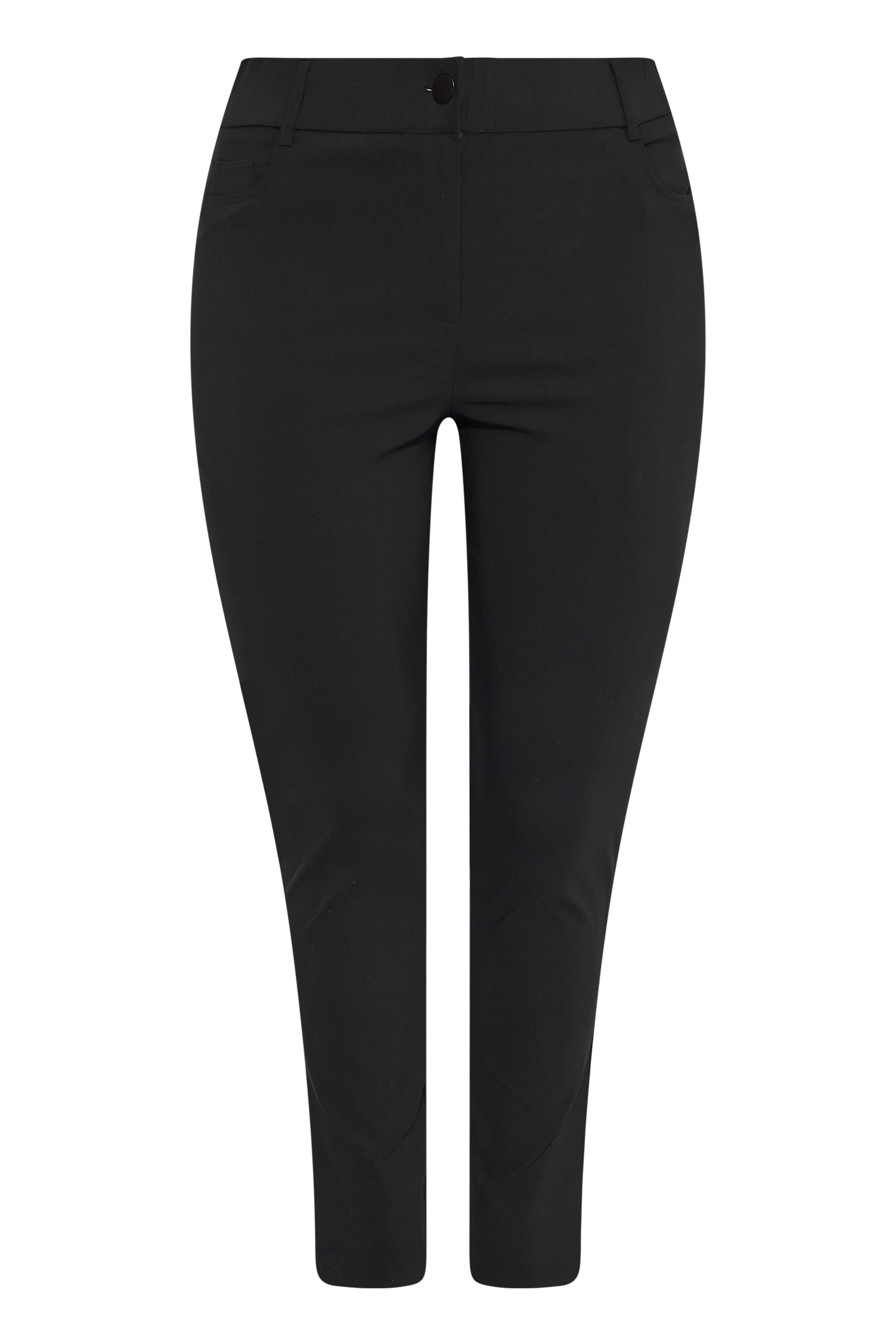Plus Size Black Bengaline Trousers 