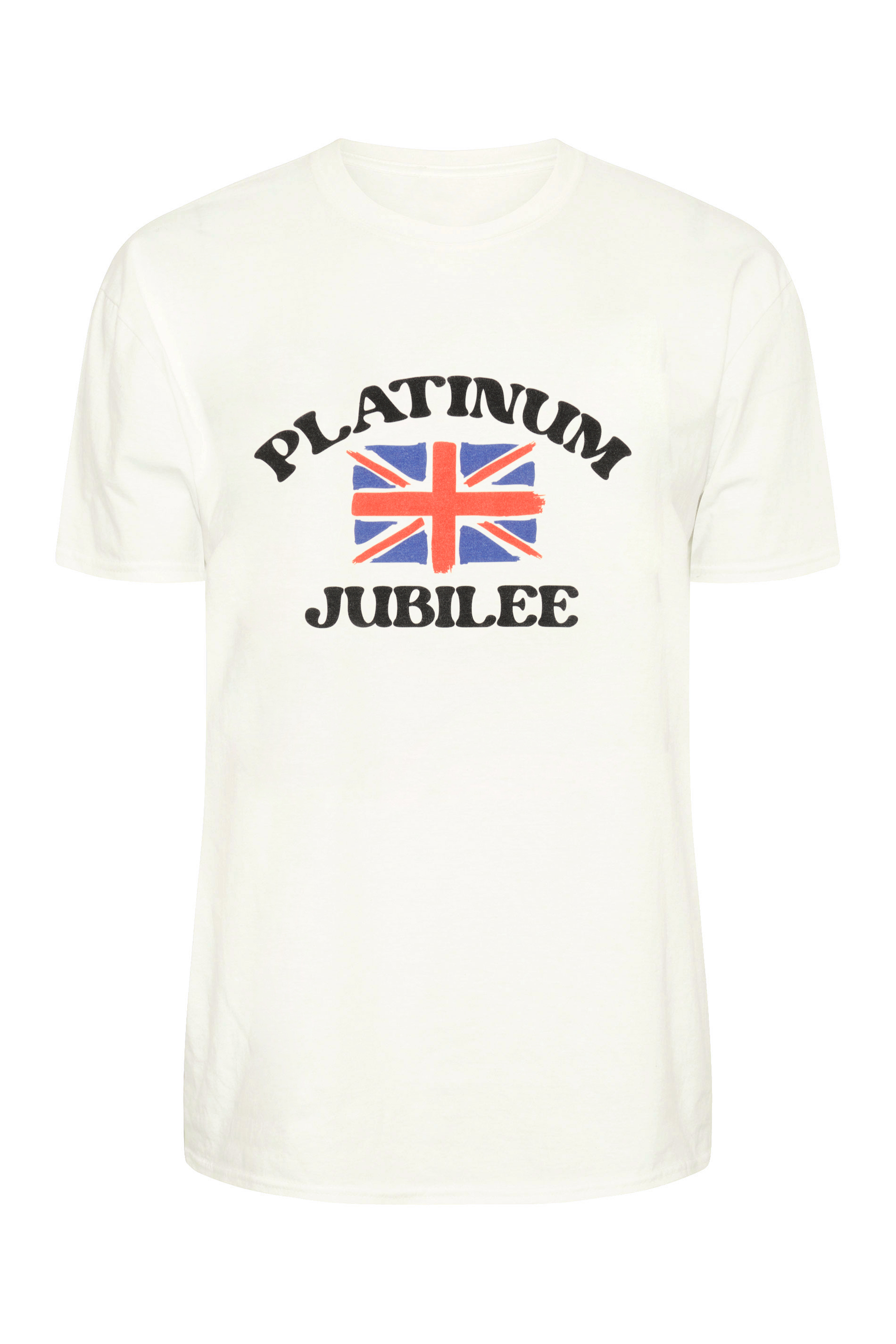 Grande taille  Tops Grande taille  T-Shirts | T-Shirt Blanc Drapeau 'Platinum Jubilee' - VF84175