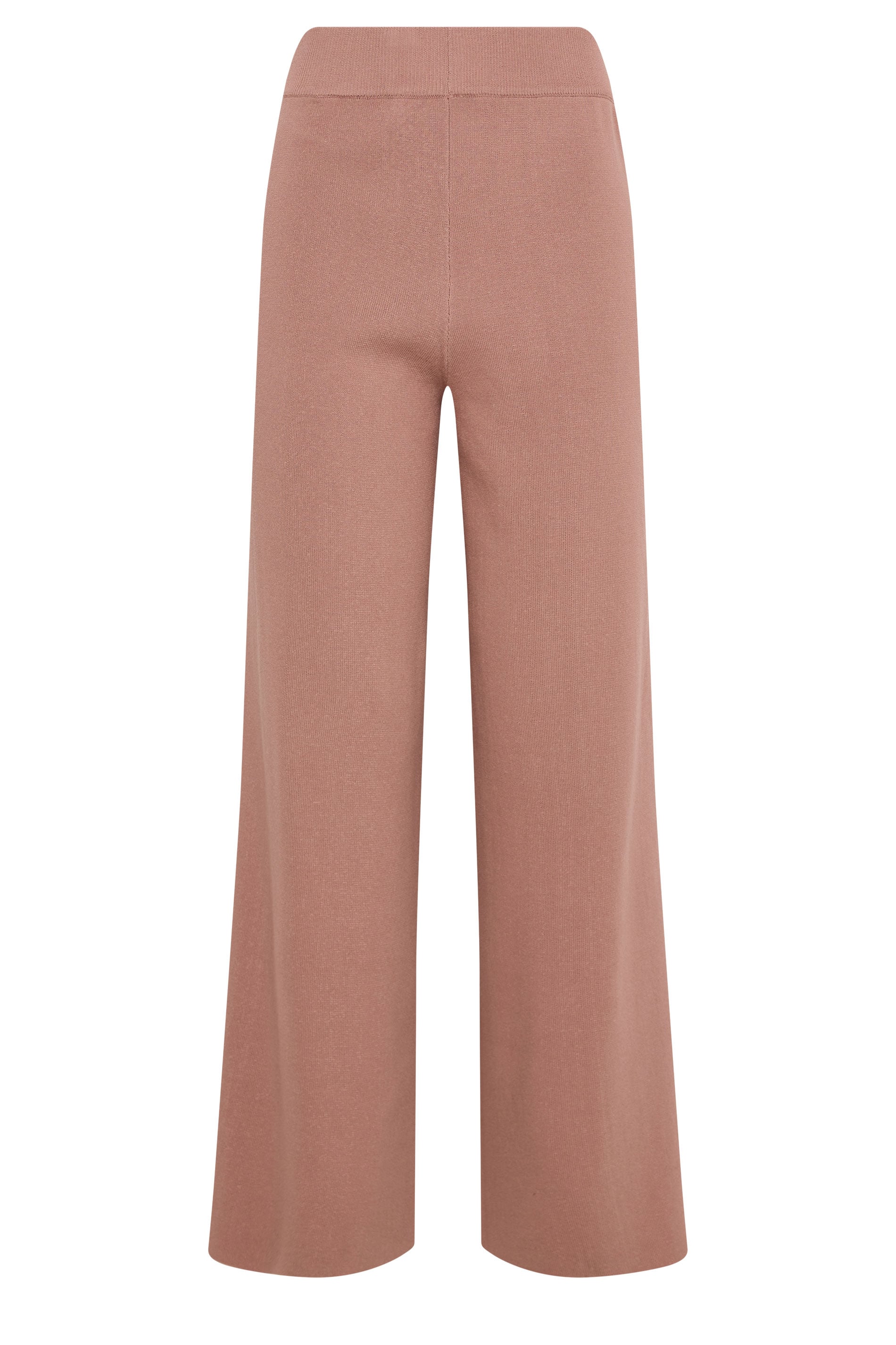 LTS Tall Women's Light Pink Knitted Wide Leg Trousers | Long Tall Sally 5