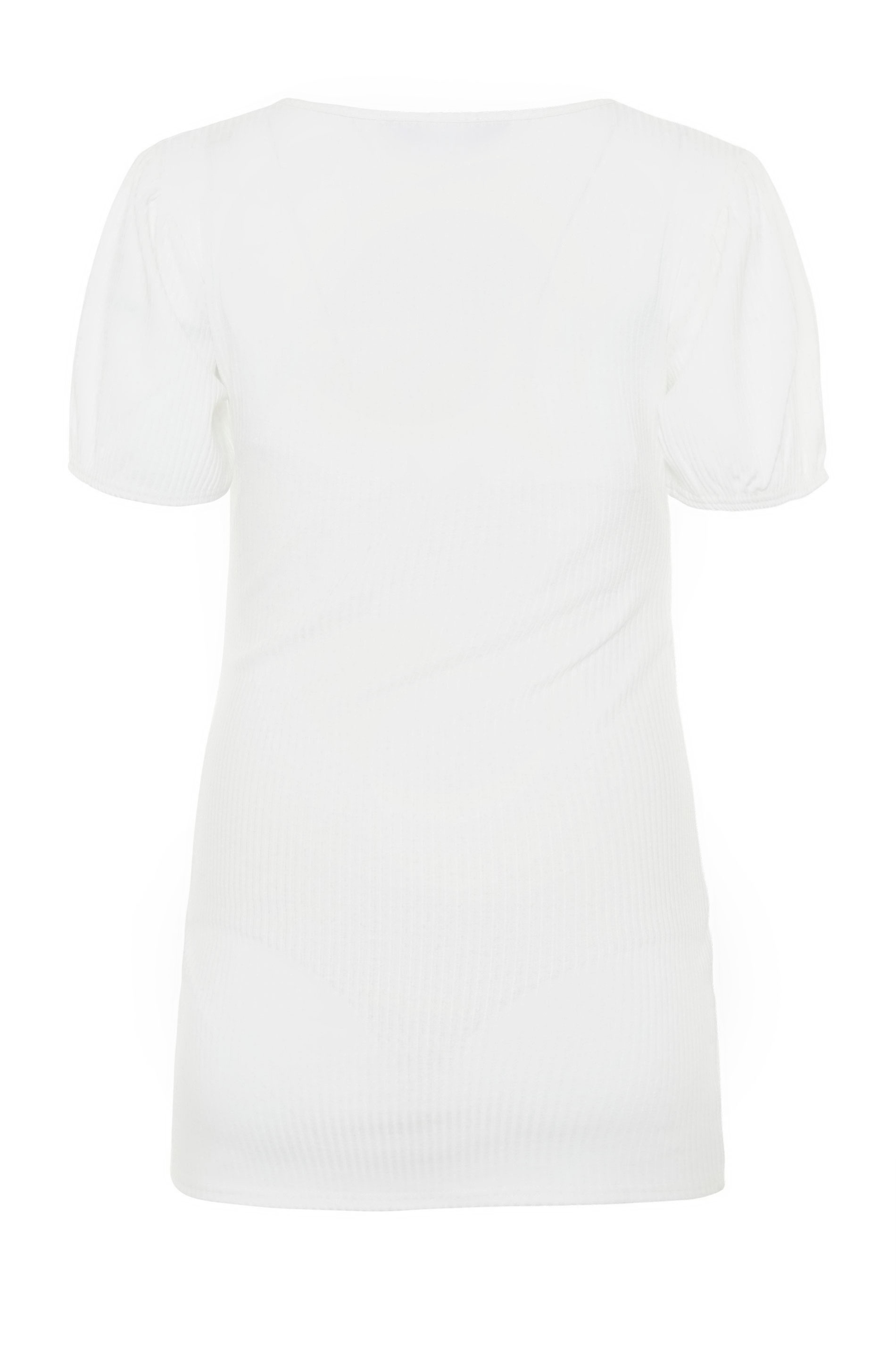 LTS Maternity White Puff Sleeve Top | Long Tall Sally 2