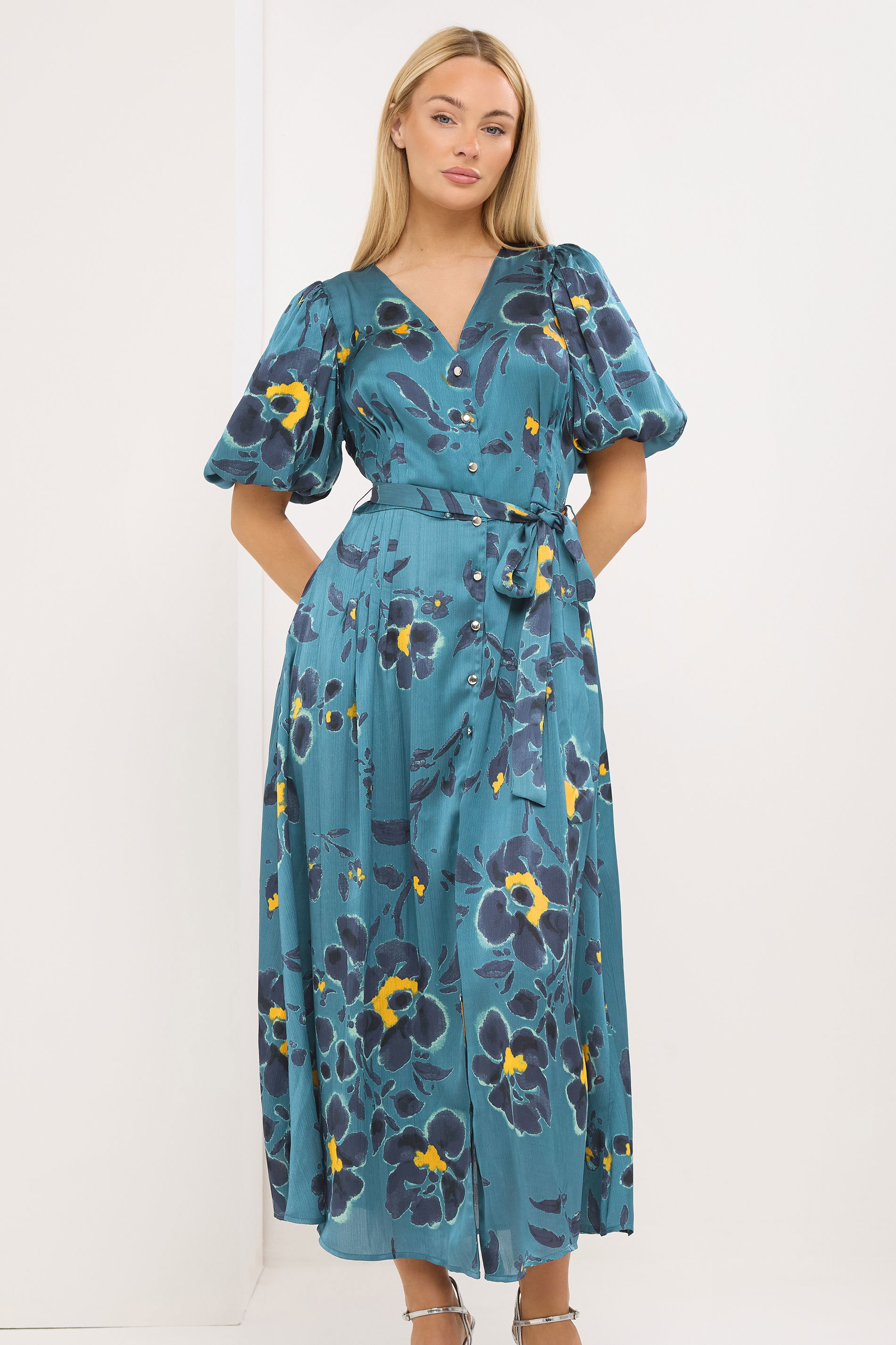 STAR Blue Floral Shirt Dress | StarByJM 1