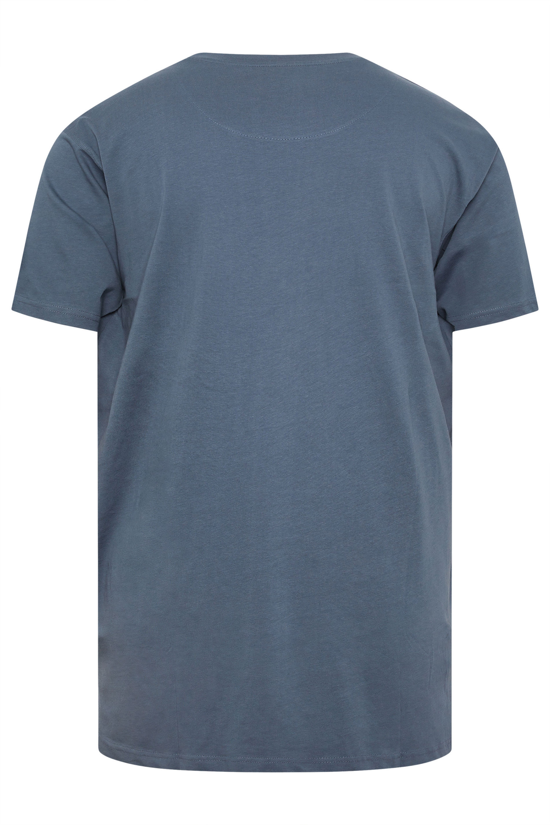 KAM Big & Tall Blue Snake Print T-Shirt | BadRhino 4