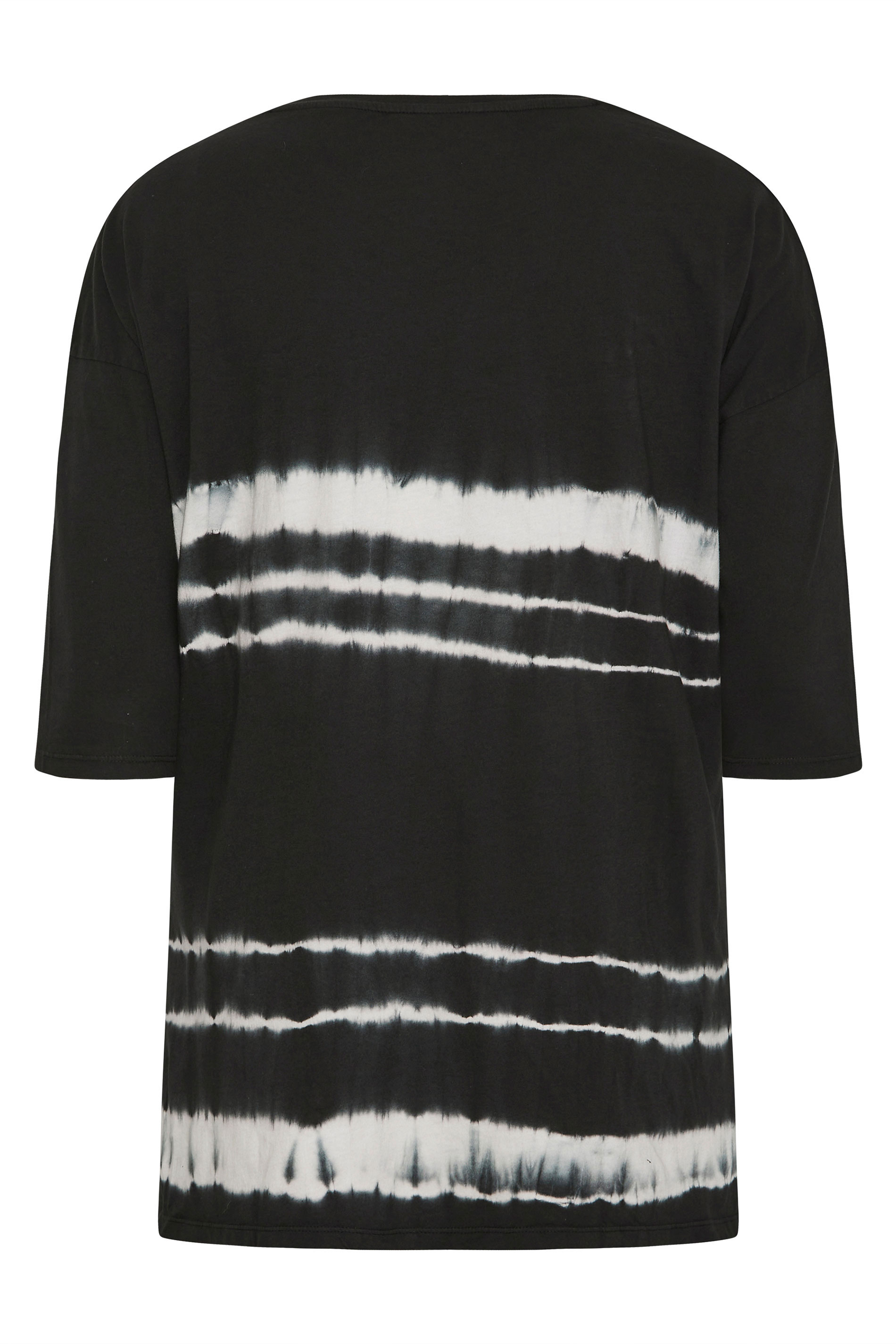 Grande taille  Tops Grande taille  T-Shirts | T-Shirt Noir Tie & Dye Graphique 'Astrologie' - ZI27394