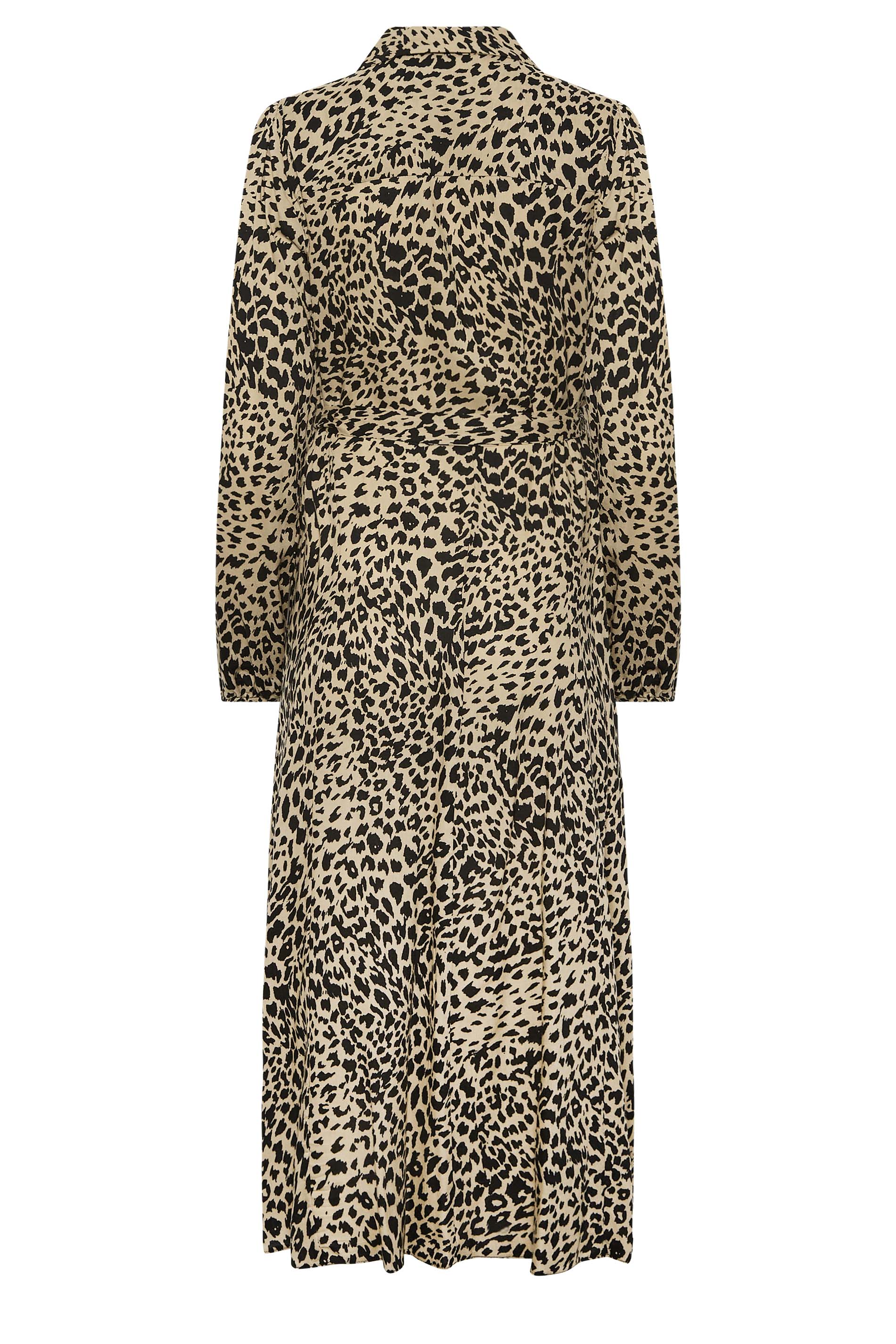 M&Co Brown Leopard Print Midaxi Shirt Dress | M&Co