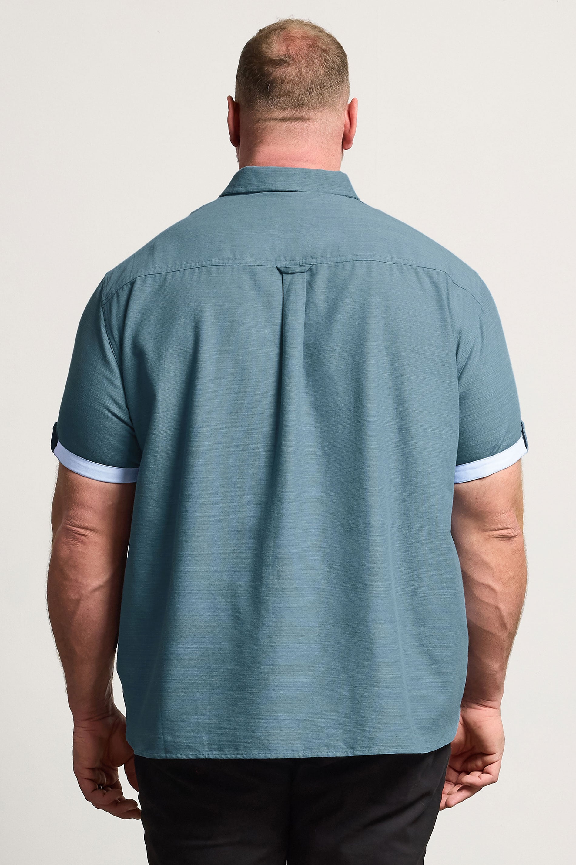 BadRhino Big & Tall Light Blue Slub Shirt | BadRhino 4