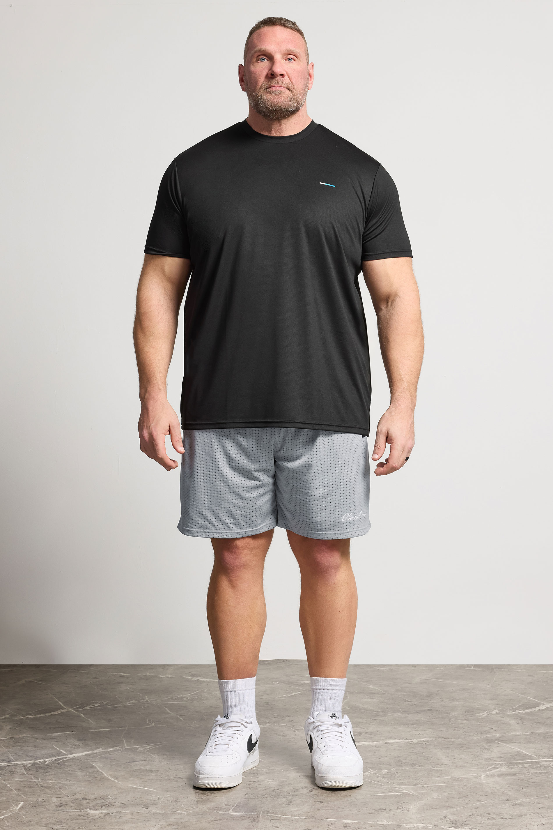 BadRhino Big & Tall Light Grey Lightweight Mesh Shorts | BadRhino 2