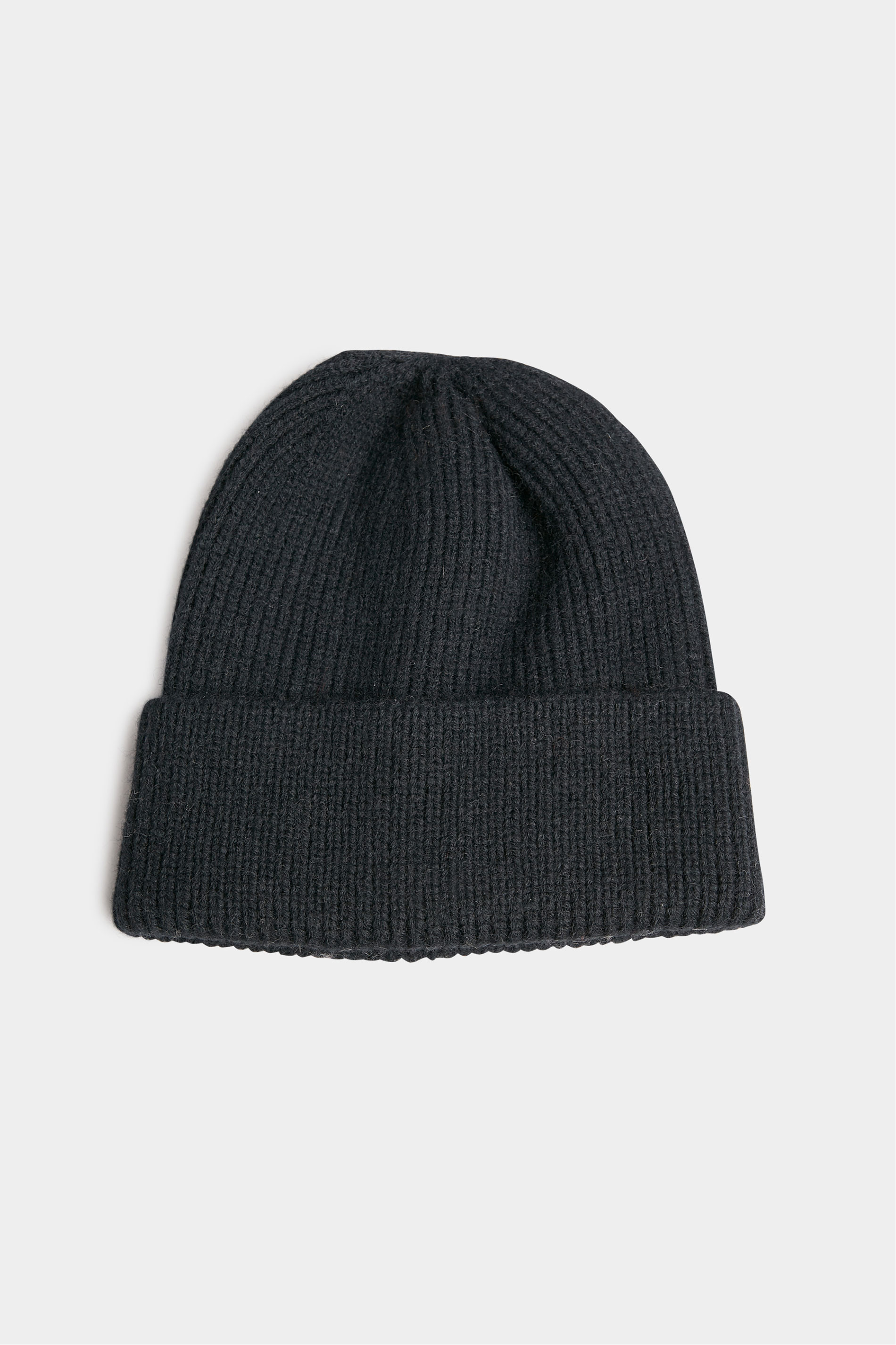 Black Knitted Soft Touch Beanie Hat_A.jpg