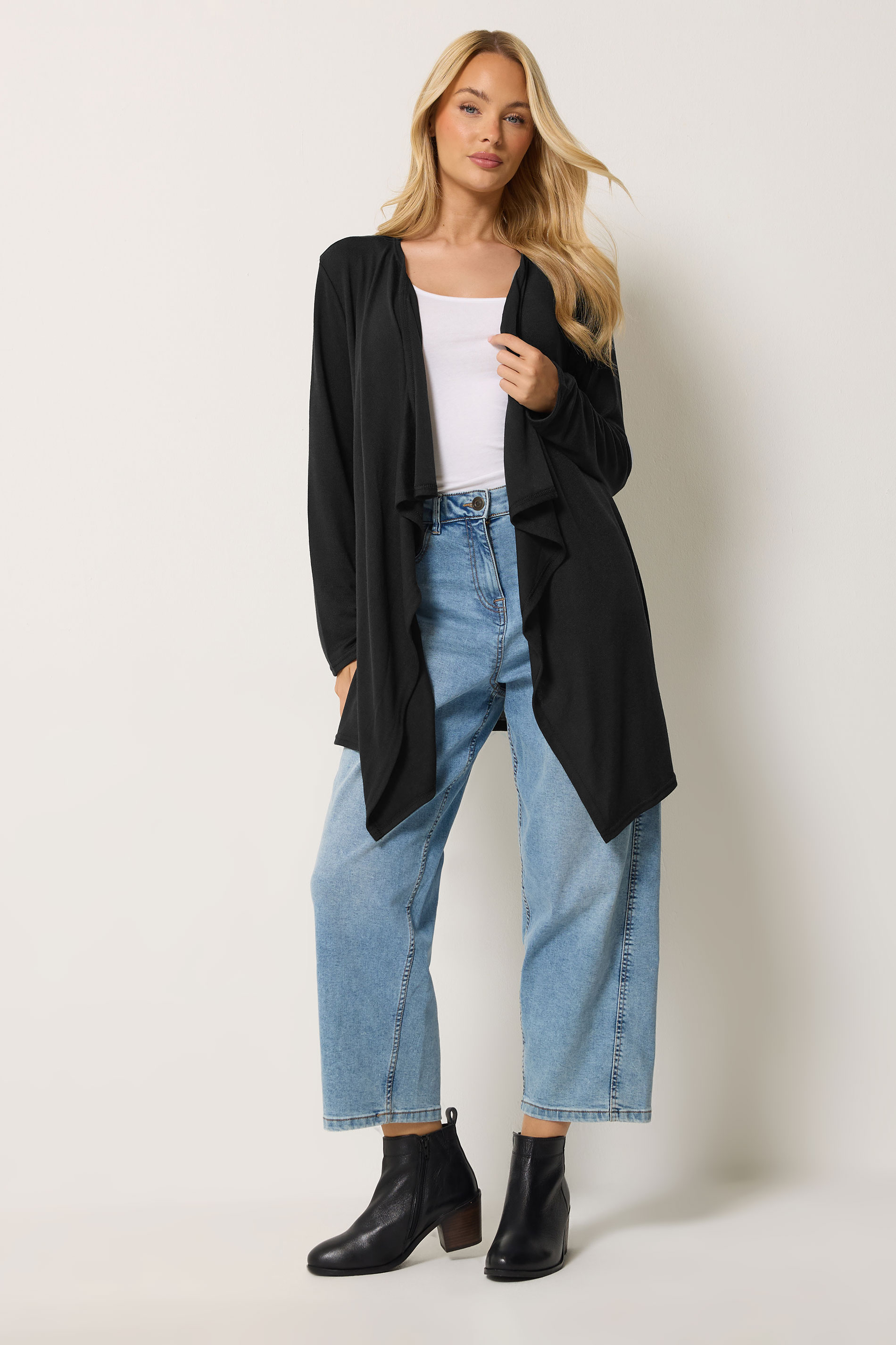 M&Co Black Waterfall Cardigan | M&Co 1