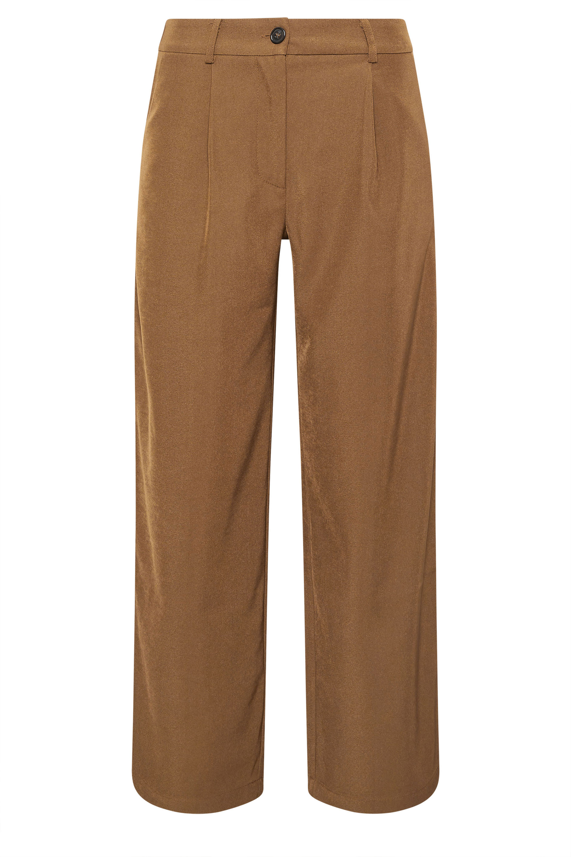 PixieGirl Petite Women's Brown Formal Wide Leg Trousers | PixieGirl 5