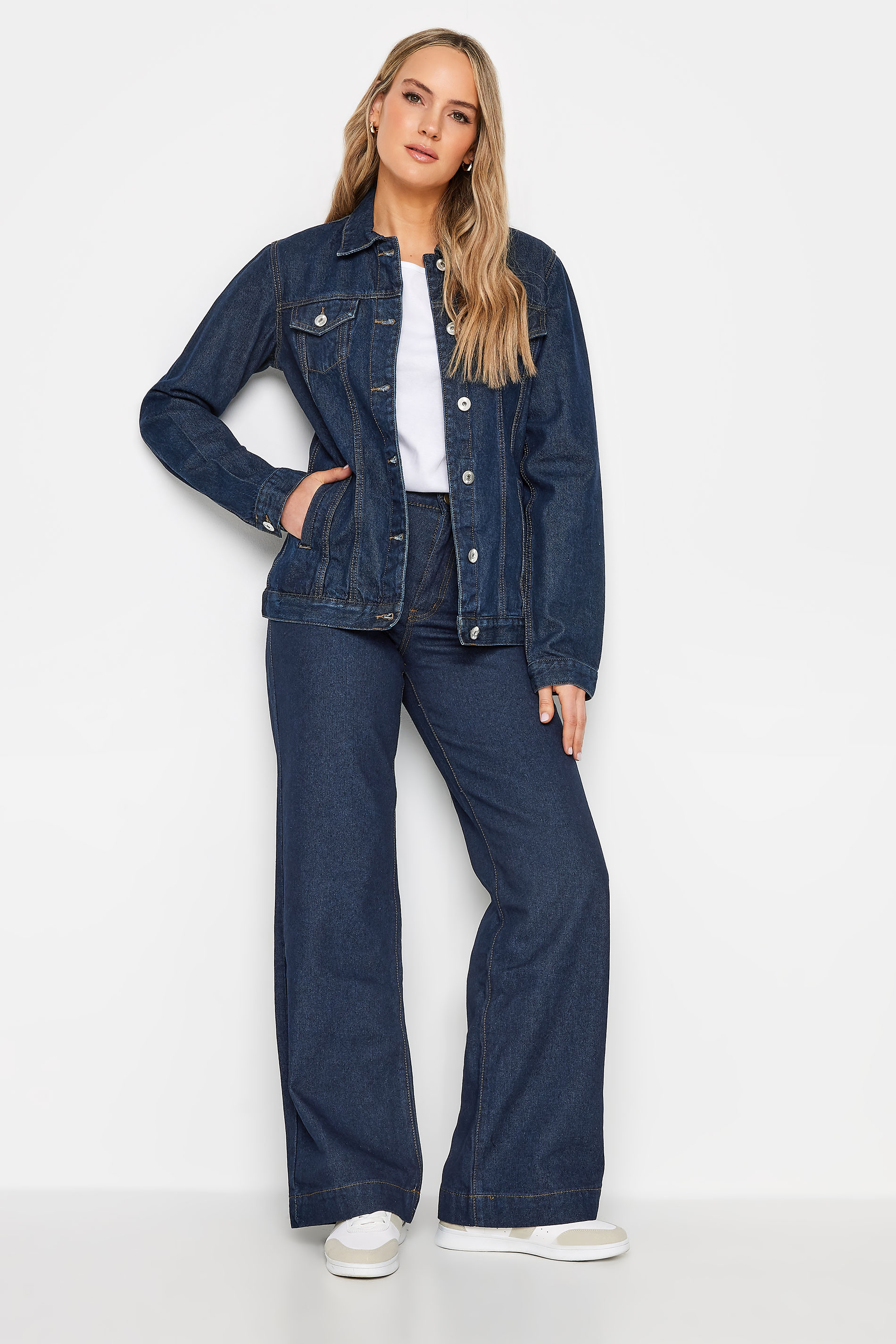 LTS Tall Women's Indigo Blue Denim Jacket | Long Tall Sally 3