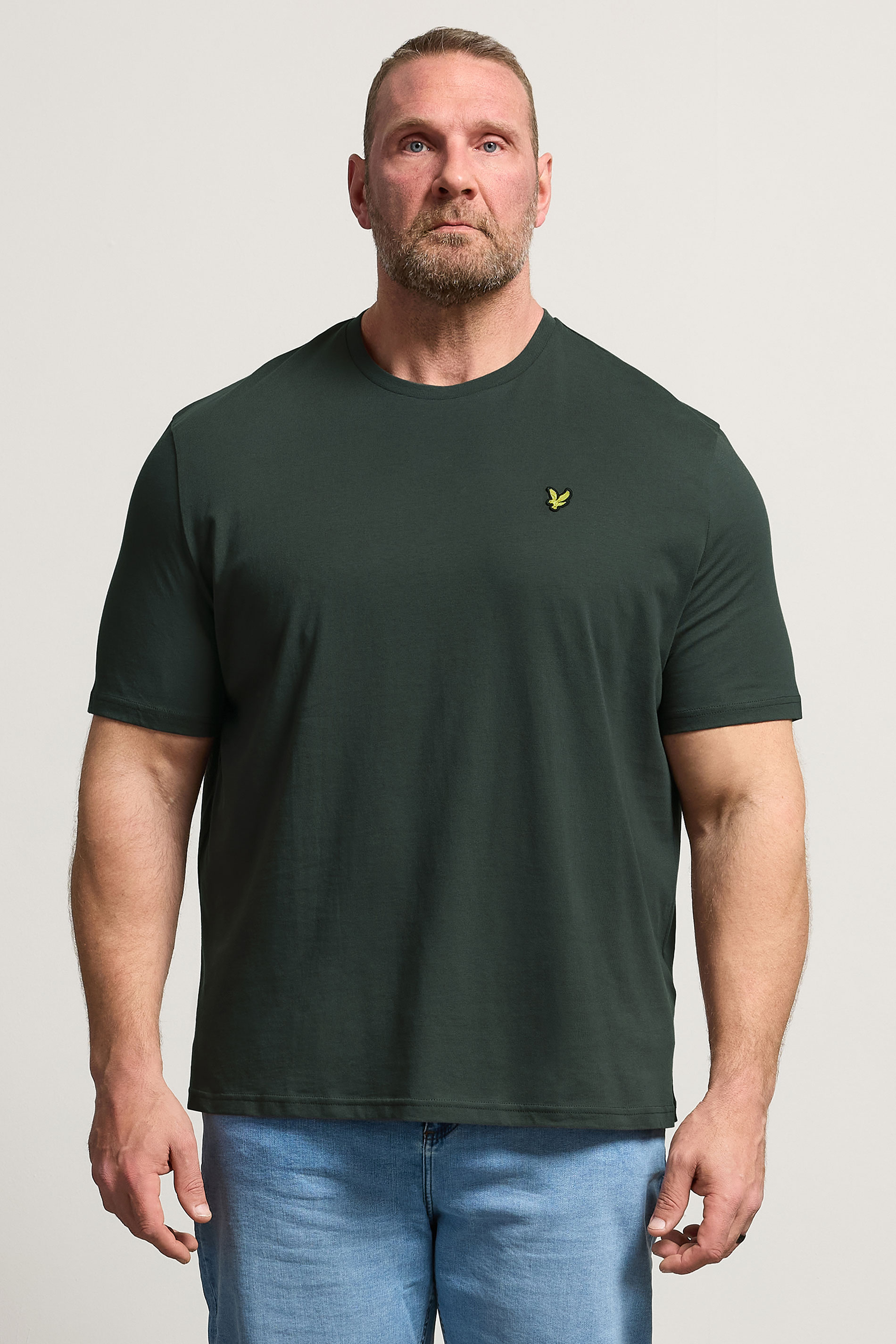 LYLE & SCOTT Big & Tall Gunmetal Grey Core T-Shirt | BadRhino 3