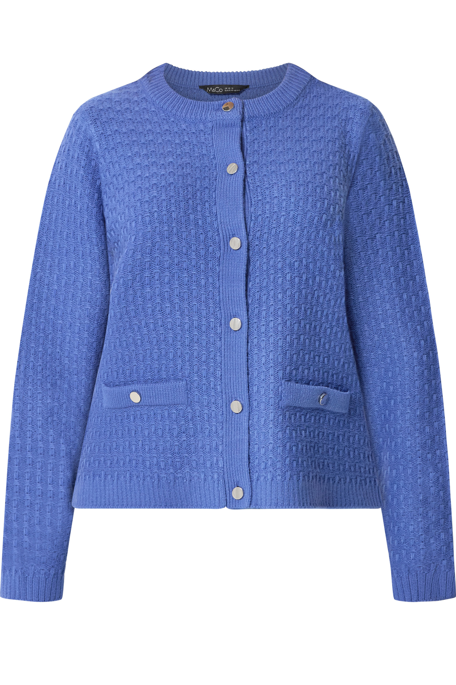 M&Co Cobalt Blue Button Up Cardigan | M&Co 5