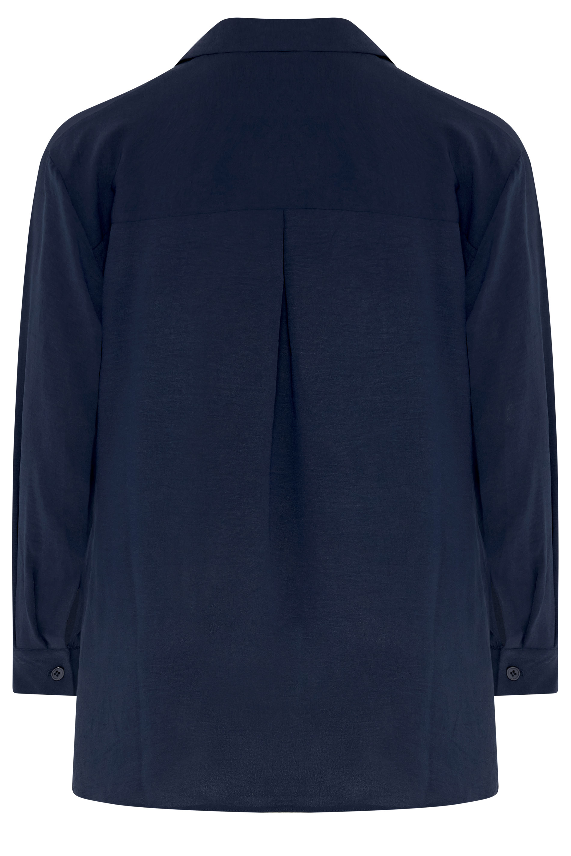 EVANS Curve Navy Blue Long Sleeve Shirt | Evans 6