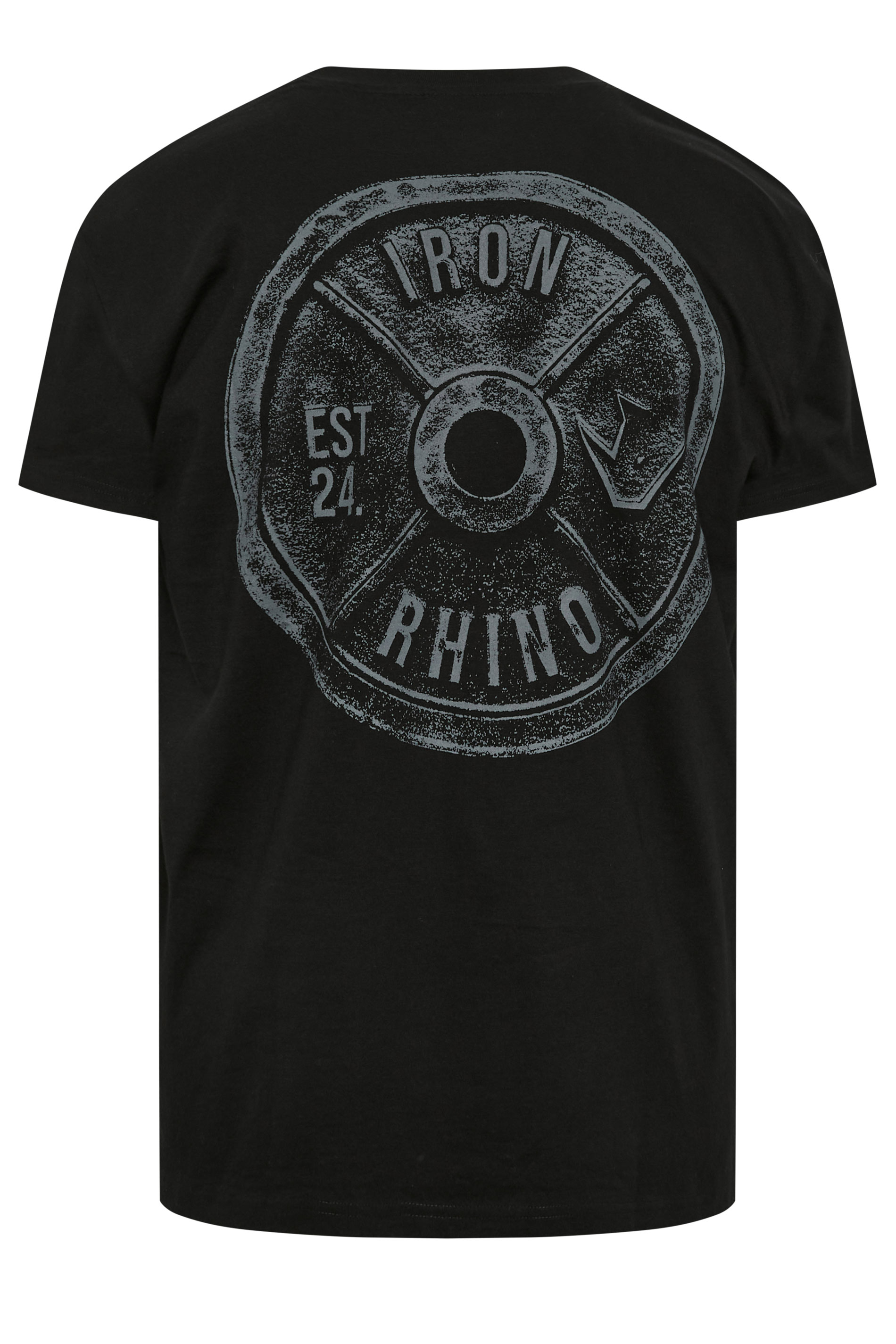 IronRhino Big & Tall Black Weight Plate T-Shirt | BadRhino 7