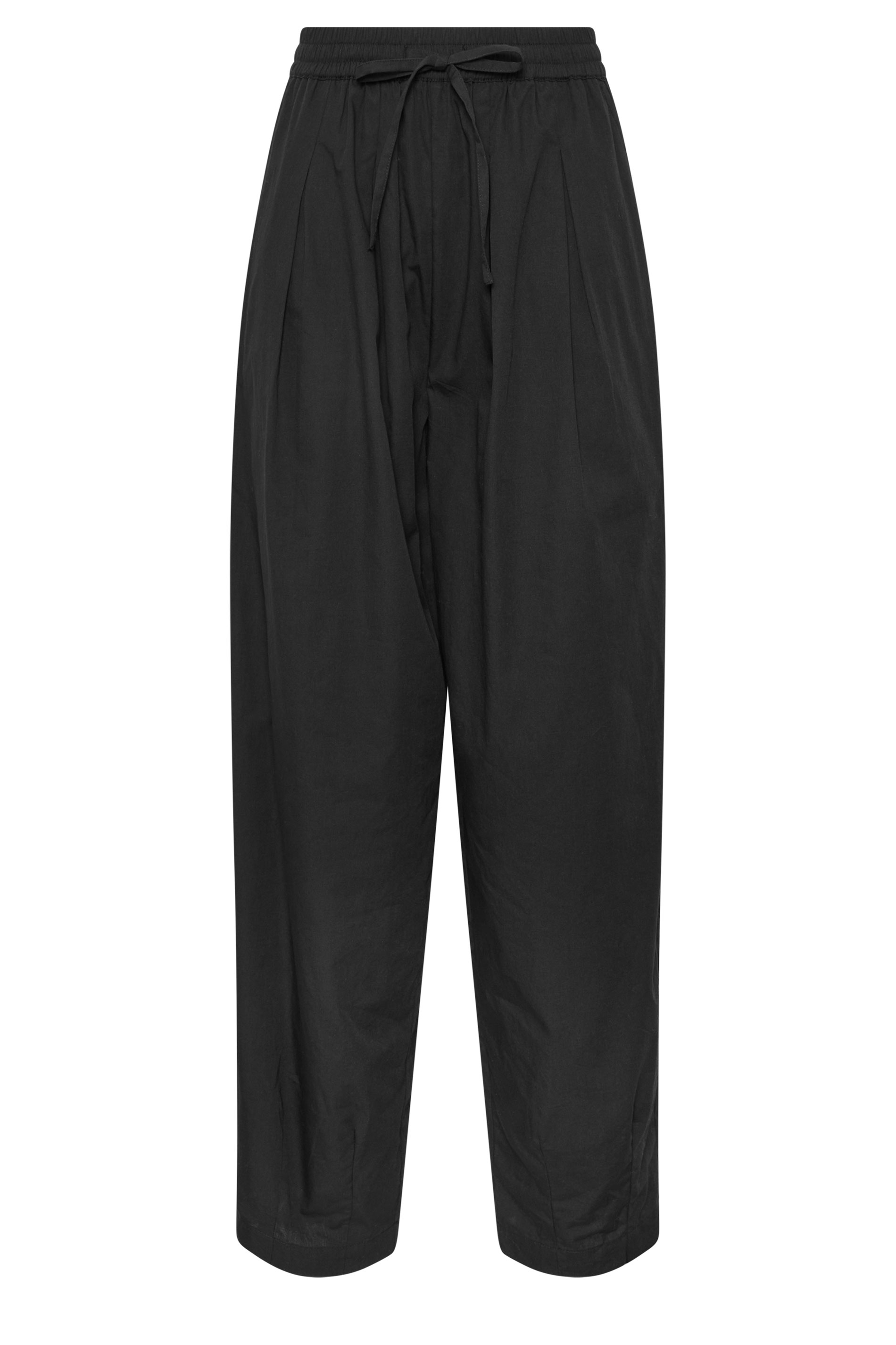 LTS Tall Women's Black Cotton Barrel Trousers | Long Tall Sally 5