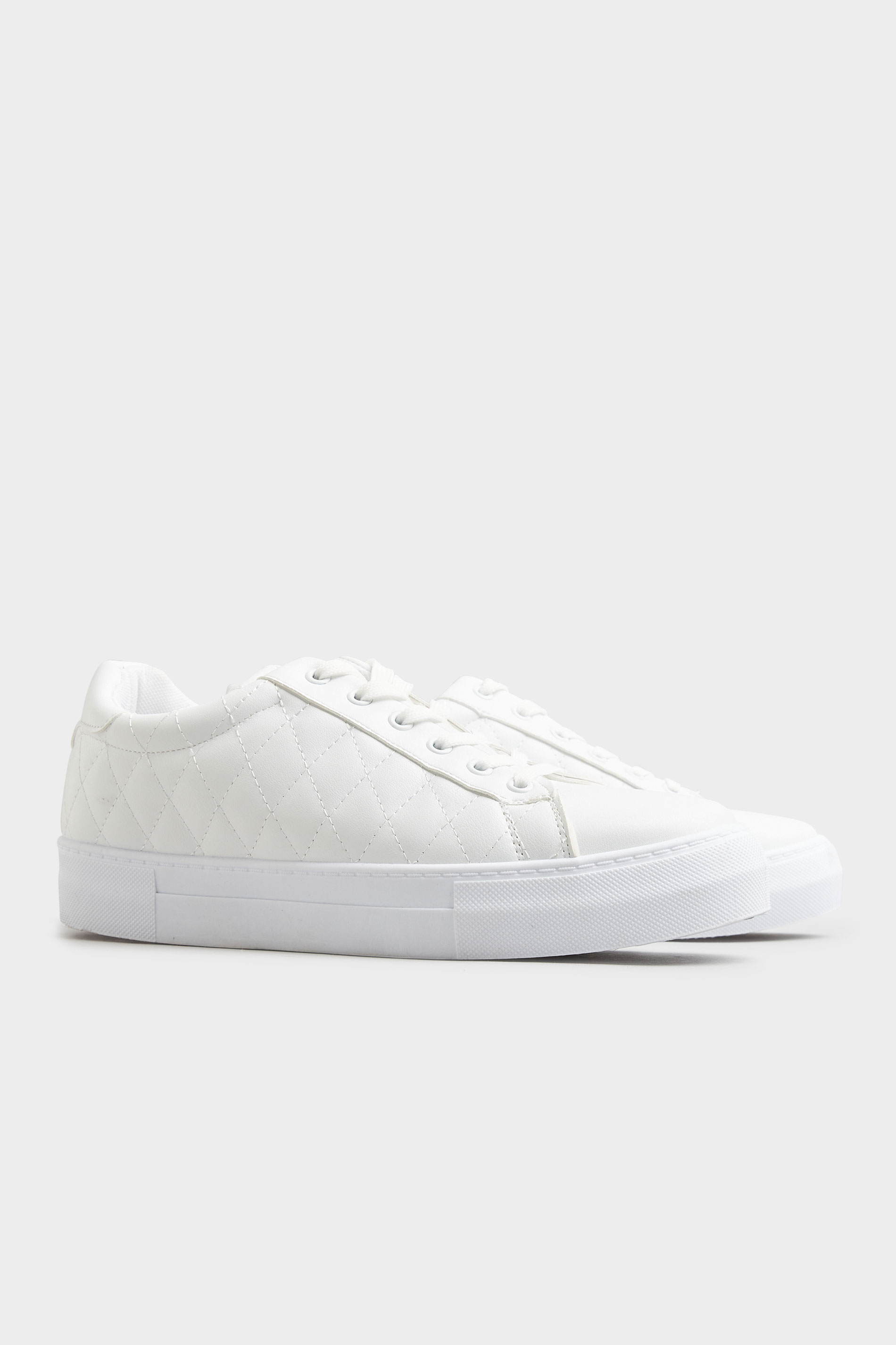 LIMITED COLLECTION White Quilted Trainers In Wide Fit_C.jpg