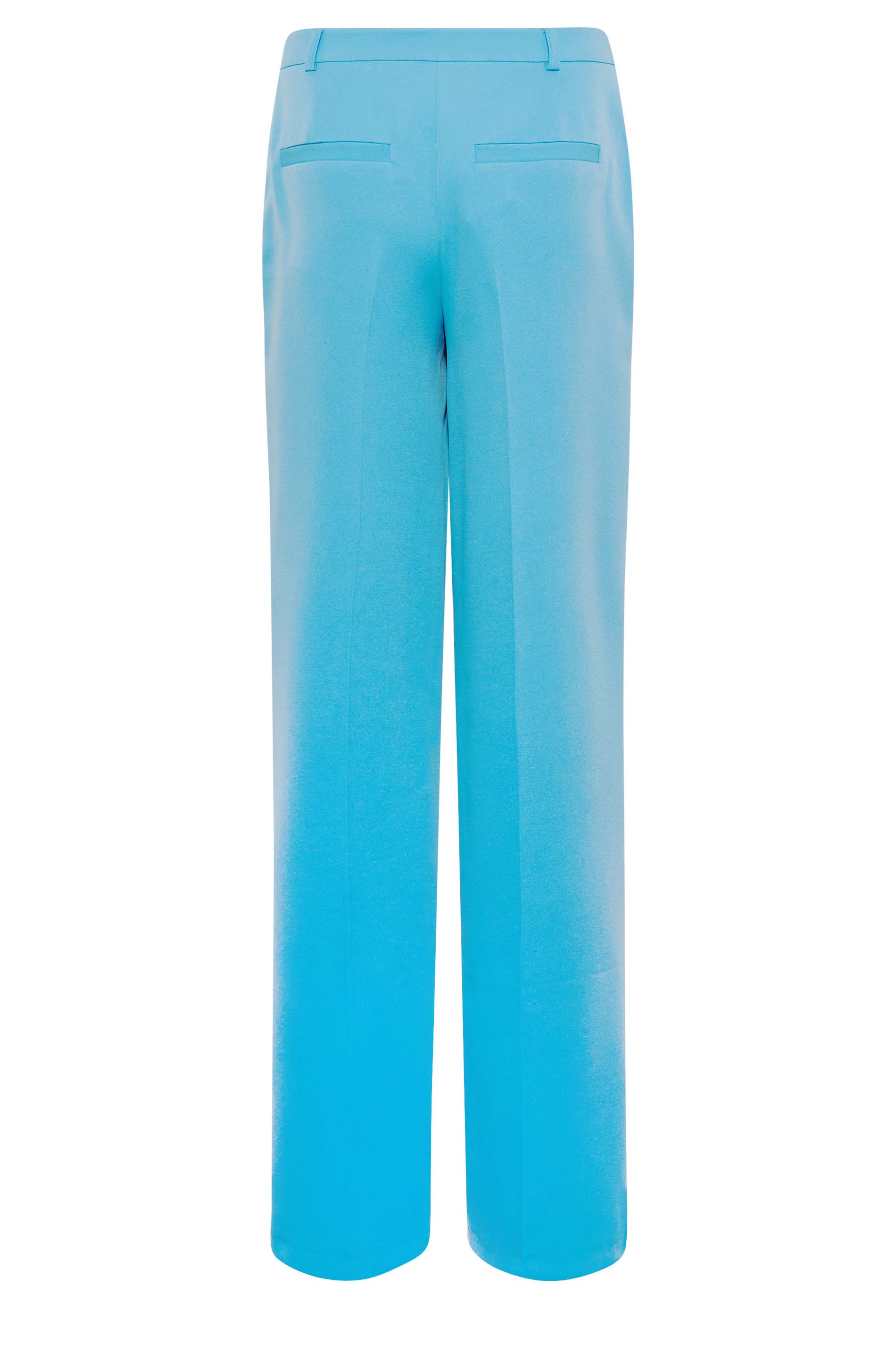 LTS Tall Women's Bright Blue Split Hem Wide Leg Trousers | Long Tall Sally 3
