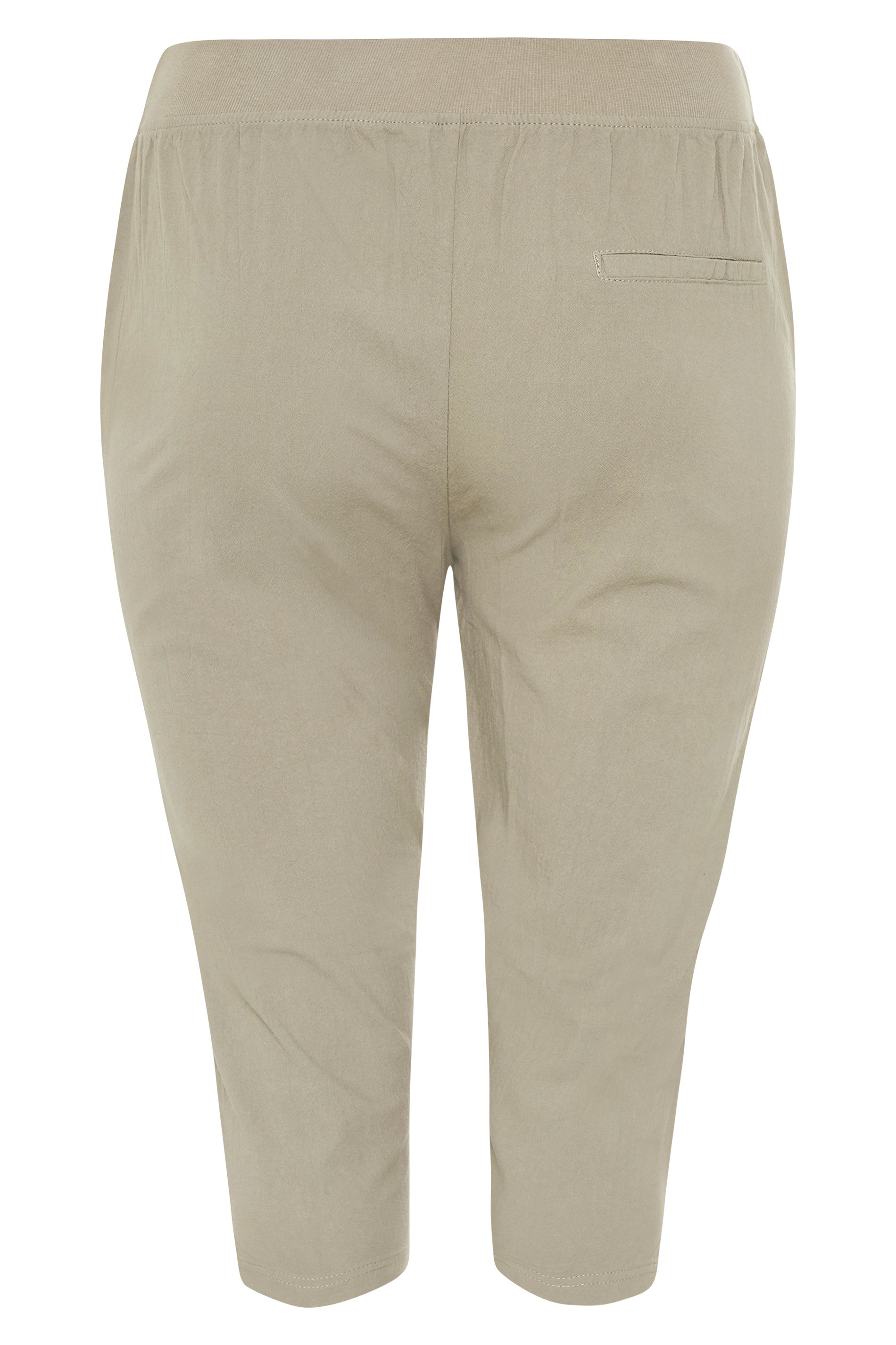 Grande taille  Pantalons Grande taille  Joggings | Jogging Vert Kaki Style Pantacourt - KQ96003